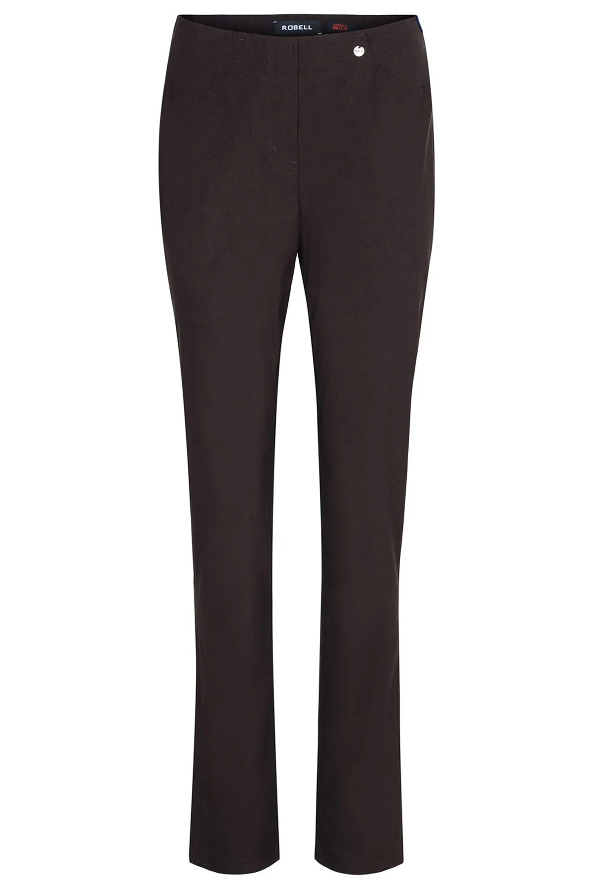 Bella Petite Trousers - Dark Brown - Image 3