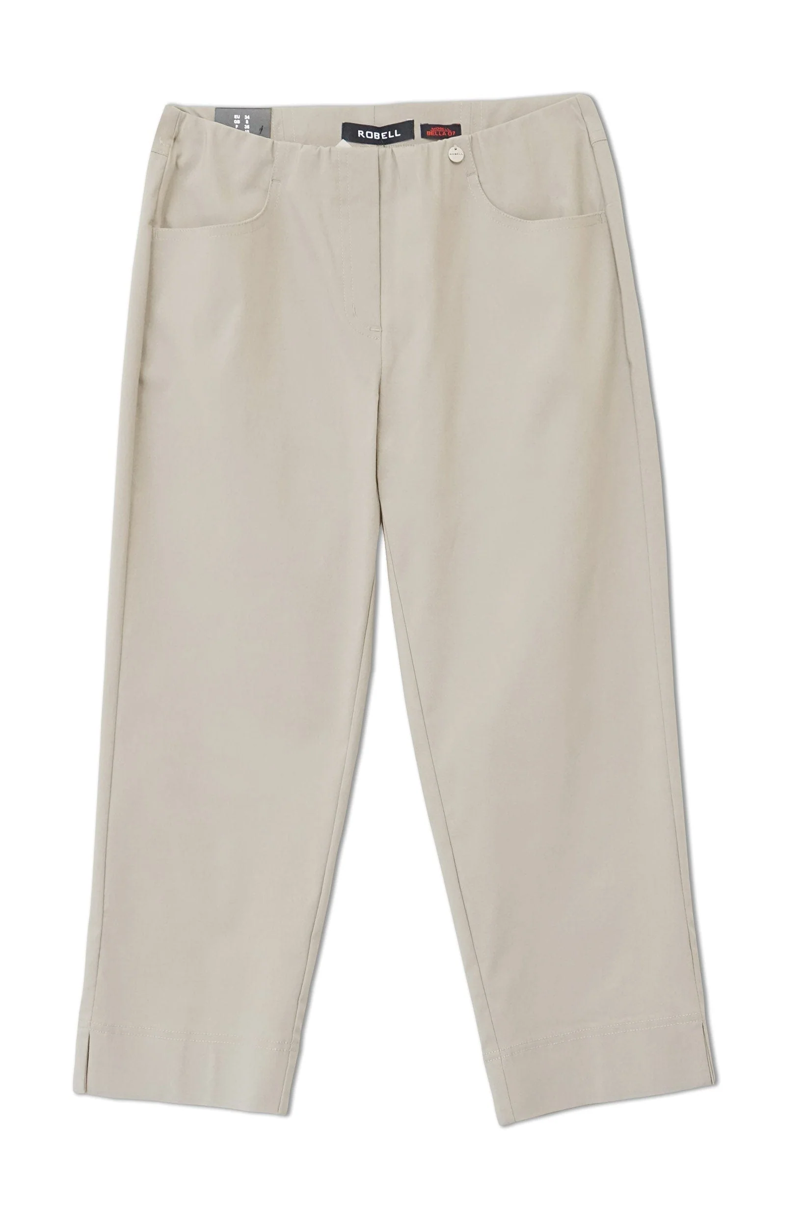 Bella P 07 22" Cropped Trousers - Sand