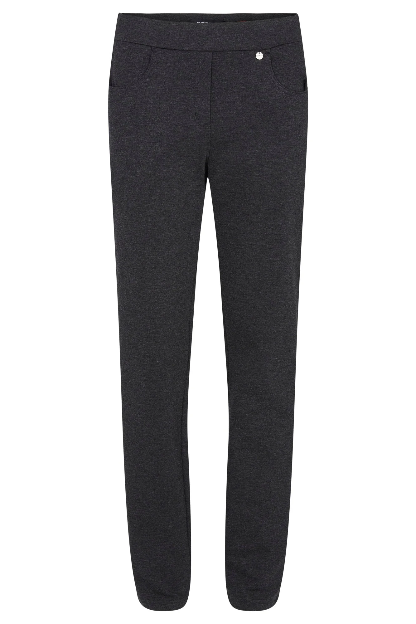 Bella P 29" Leg Winter Jersey Trousers - Dark Grey