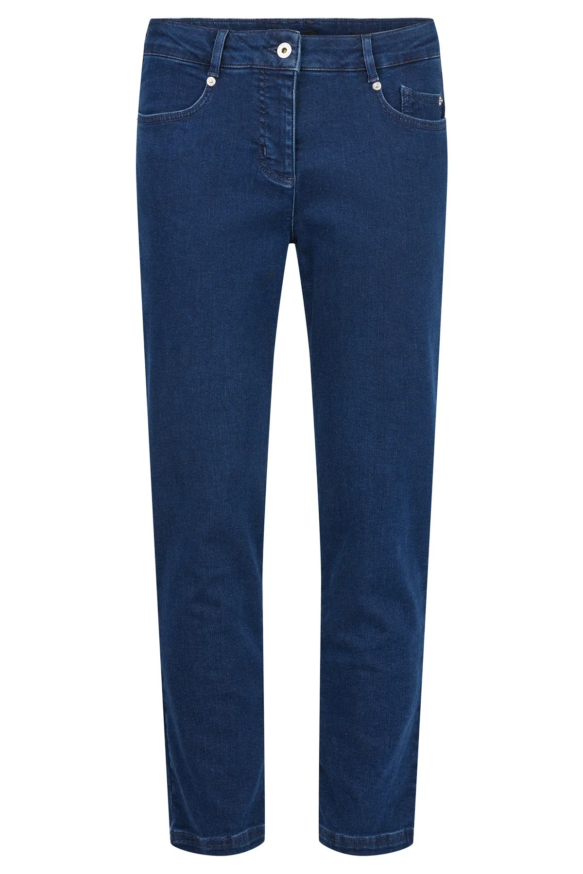 Elena 09 27" Leg Stretch Denim Trousers - Deep Cobalt Blue