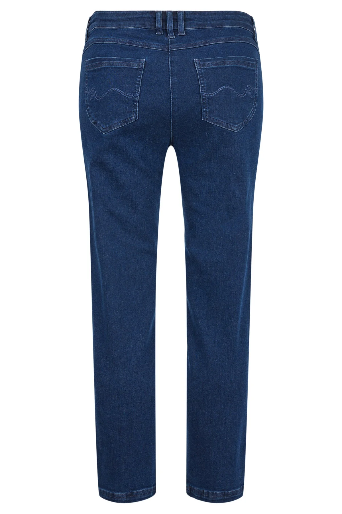 Elena 09 27" Leg Stretch Denim Trousers - Deep Cobalt Blue - Image 2