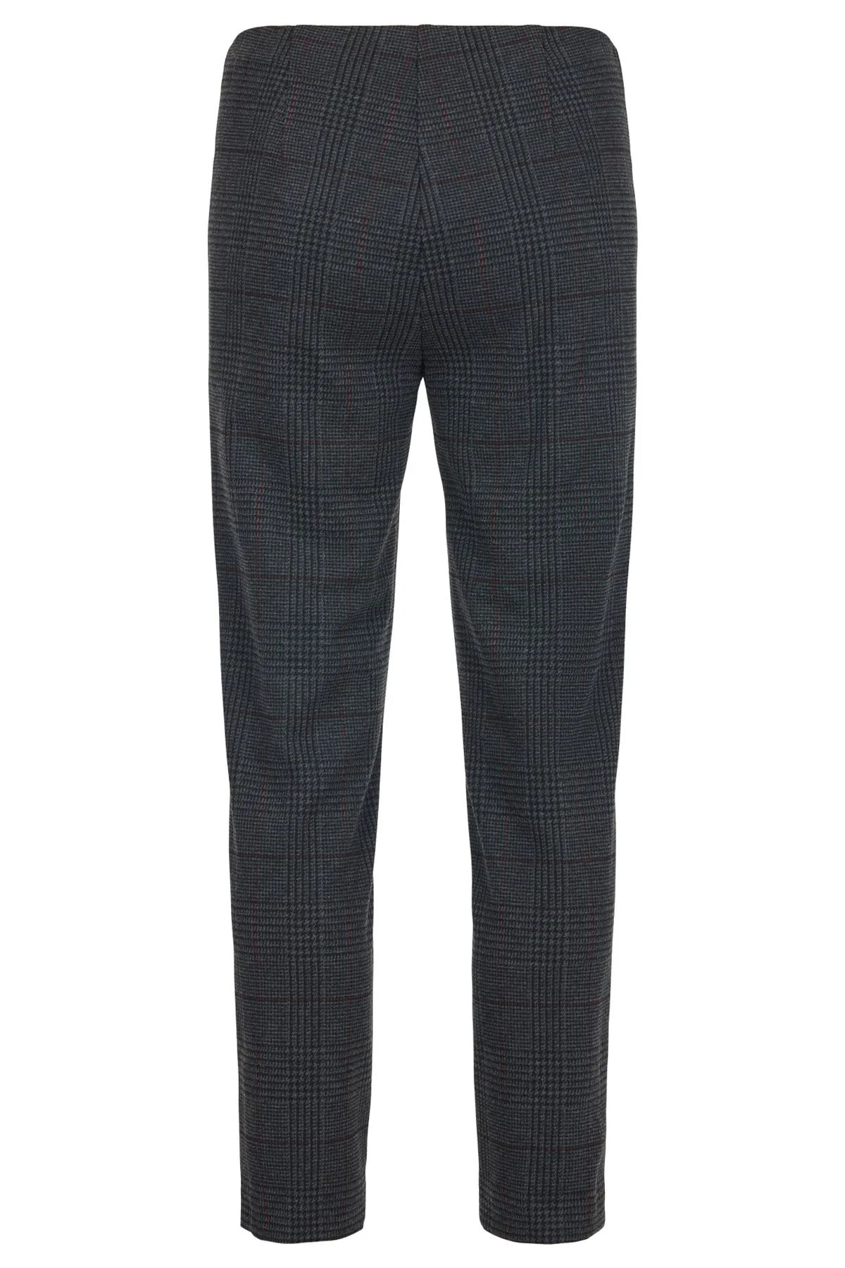 Rose 09 27" Leg Check Trousers - Dark Grey - Image 2