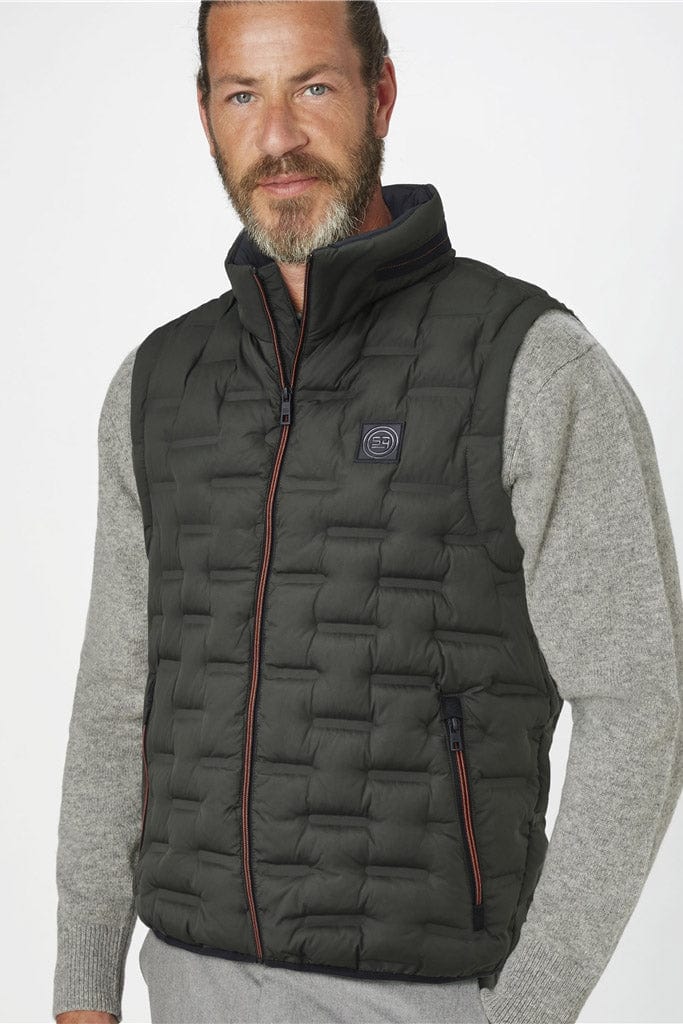 Ares Water Resistant Recycled Down Gilet - Olive - Image 2