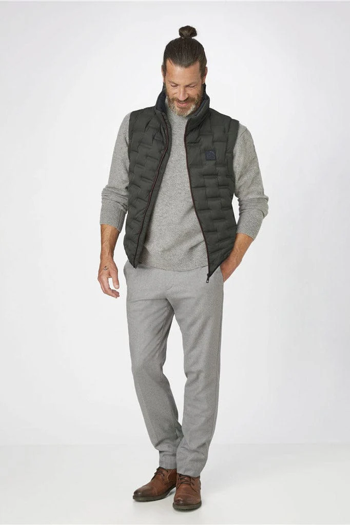 Ares Water Resistant Recycled Down Gilet - Olive - Image 4