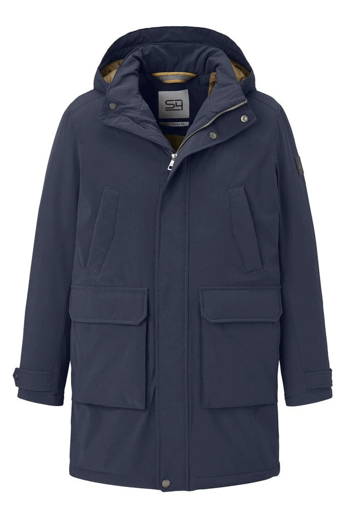 Boston Padded Parka Jacket - Dark Navy