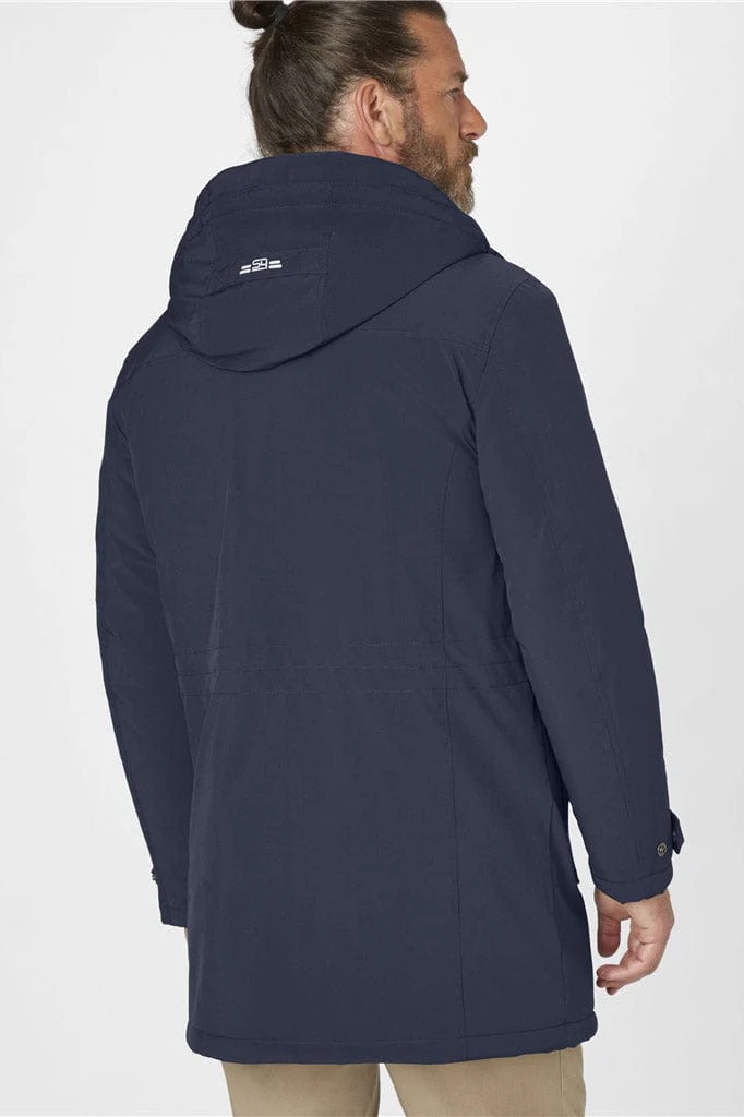 Boston Padded Parka Jacket - Dark Navy - Image 3