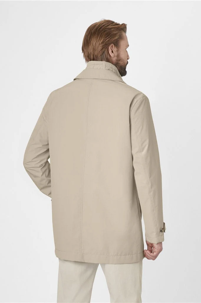 Santiago Waterproof Coat with Removable Insert - Straw - Image 6