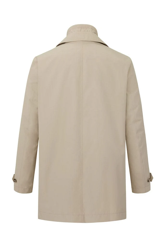 Santiago Waterproof Coat with Removable Insert - Straw - Image 7