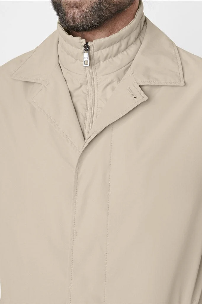 Santiago Waterproof Coat with Removable Insert - Straw - Image 8