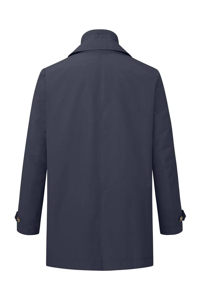 Santiago Waterproof Mac Coat with Removable Insert - Navy - Image 5