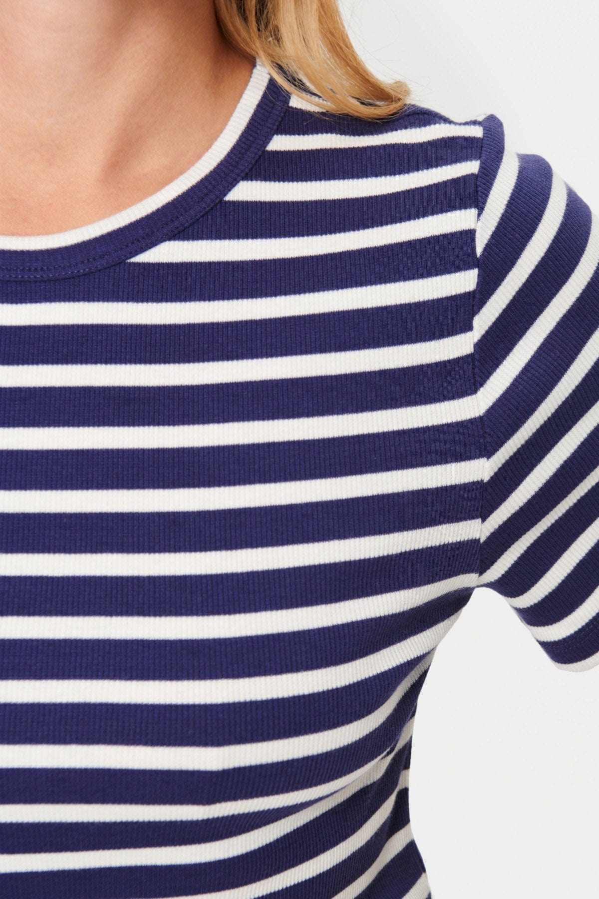 Aster Stripe T-Shirt - Patriot Blue - Image 6
