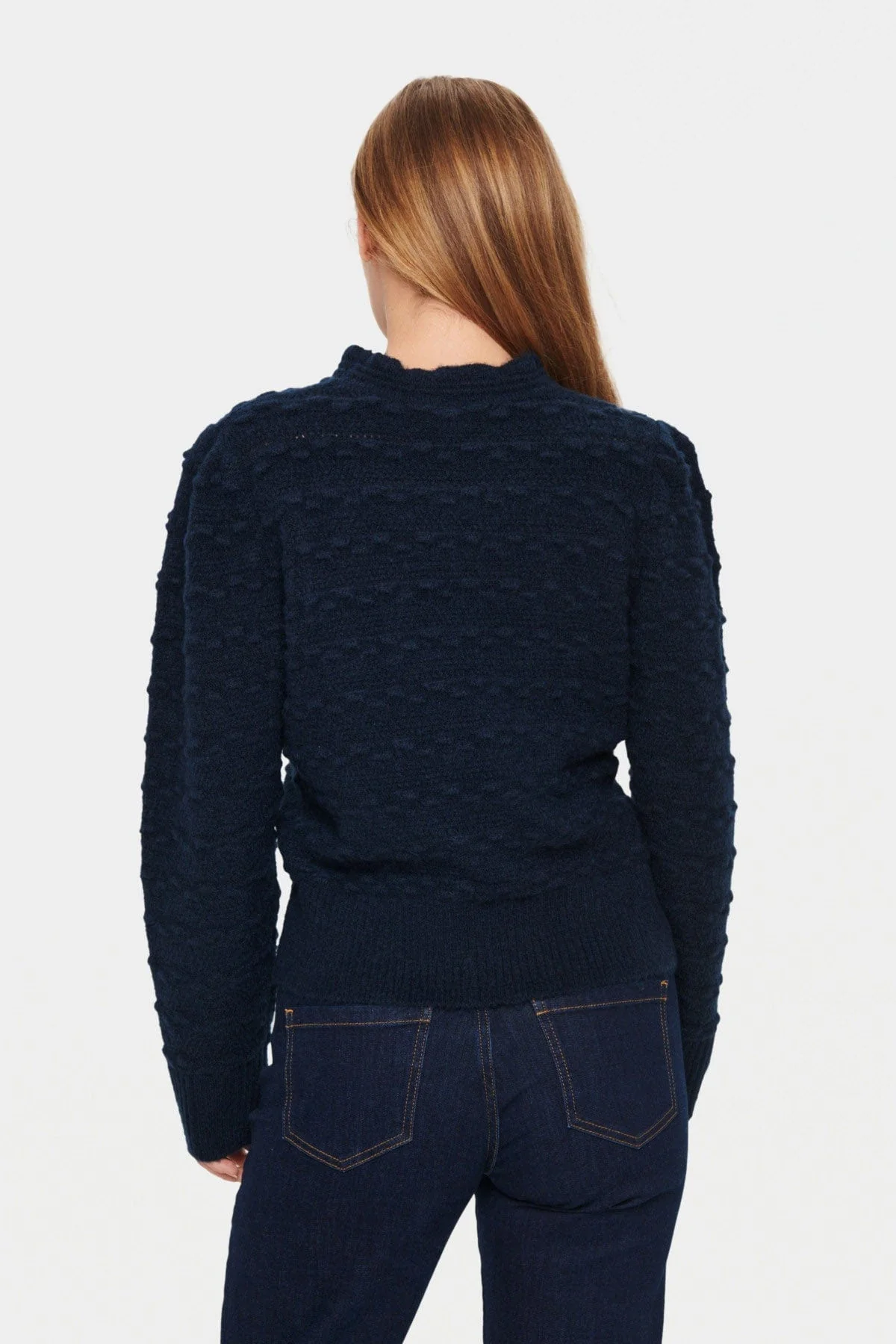 Coralise Textured Knit Jumper - Night Sky - Image 4