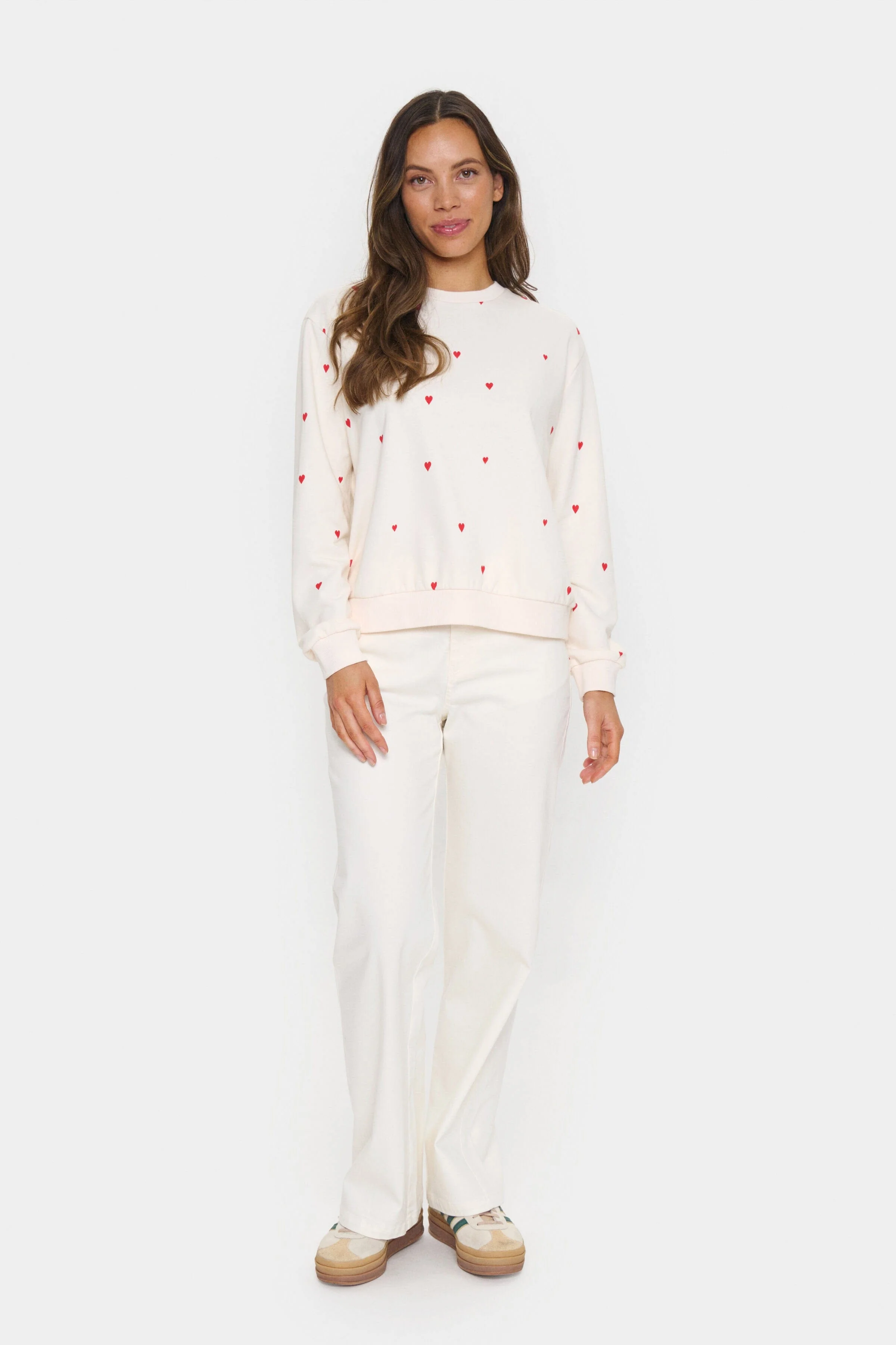 Dagna Printed Sweatshirt - Ice Flame Hearts - Image 6
