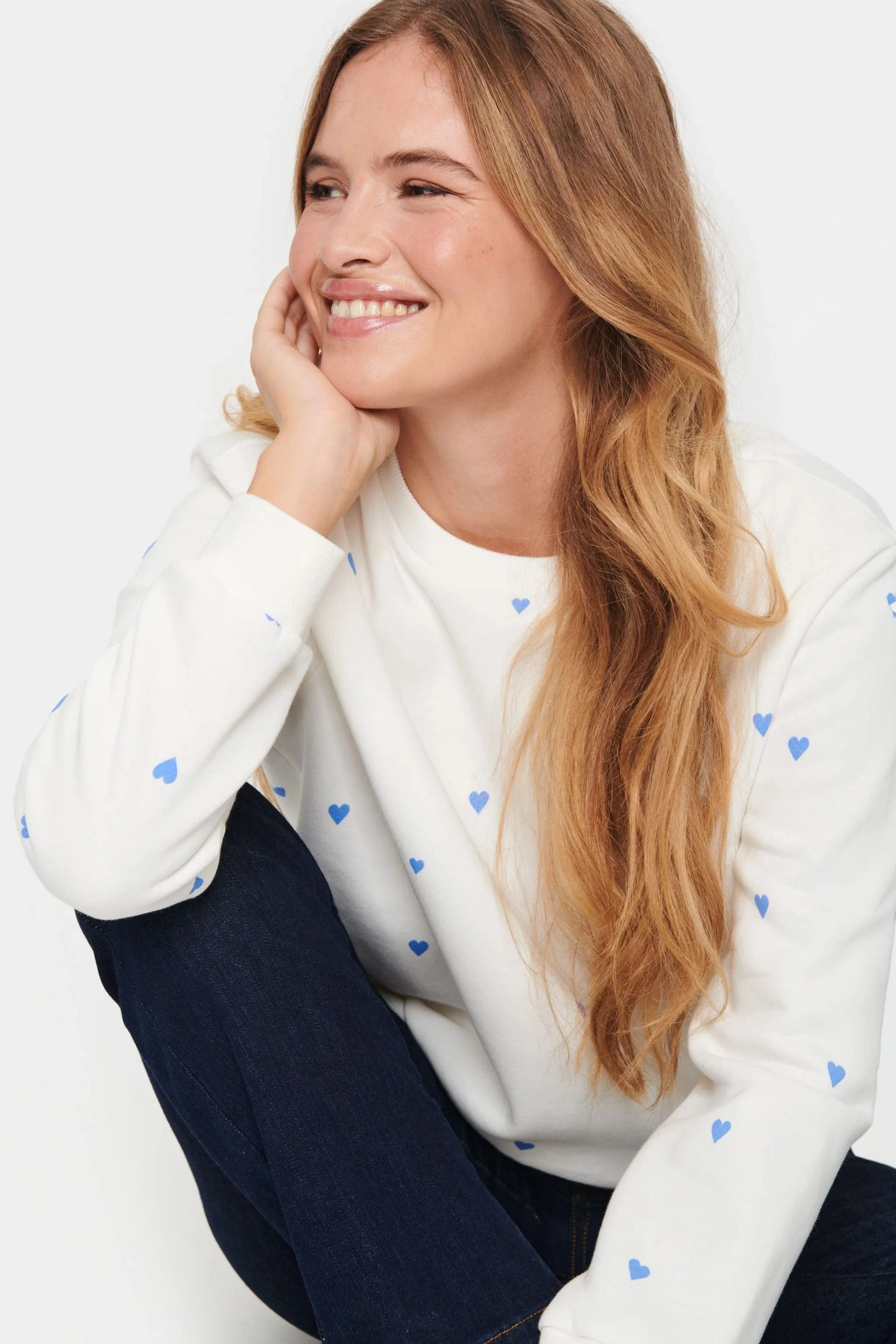 Dagna Printed Sweatshirt - Ultramarine Harts - Image 4
