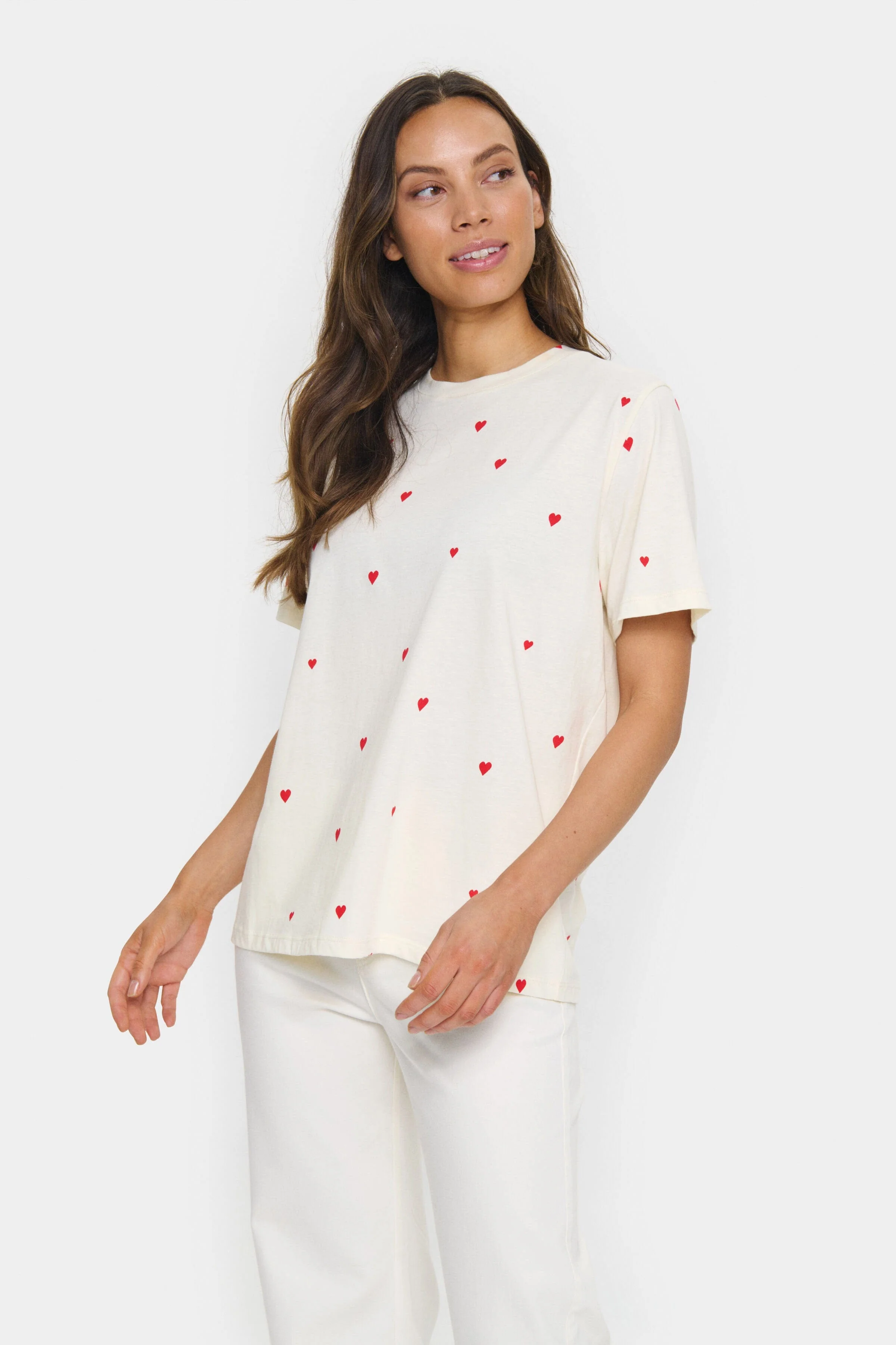 Dagni Printed T-Shirt - Ice Flame Hearts - Image 3