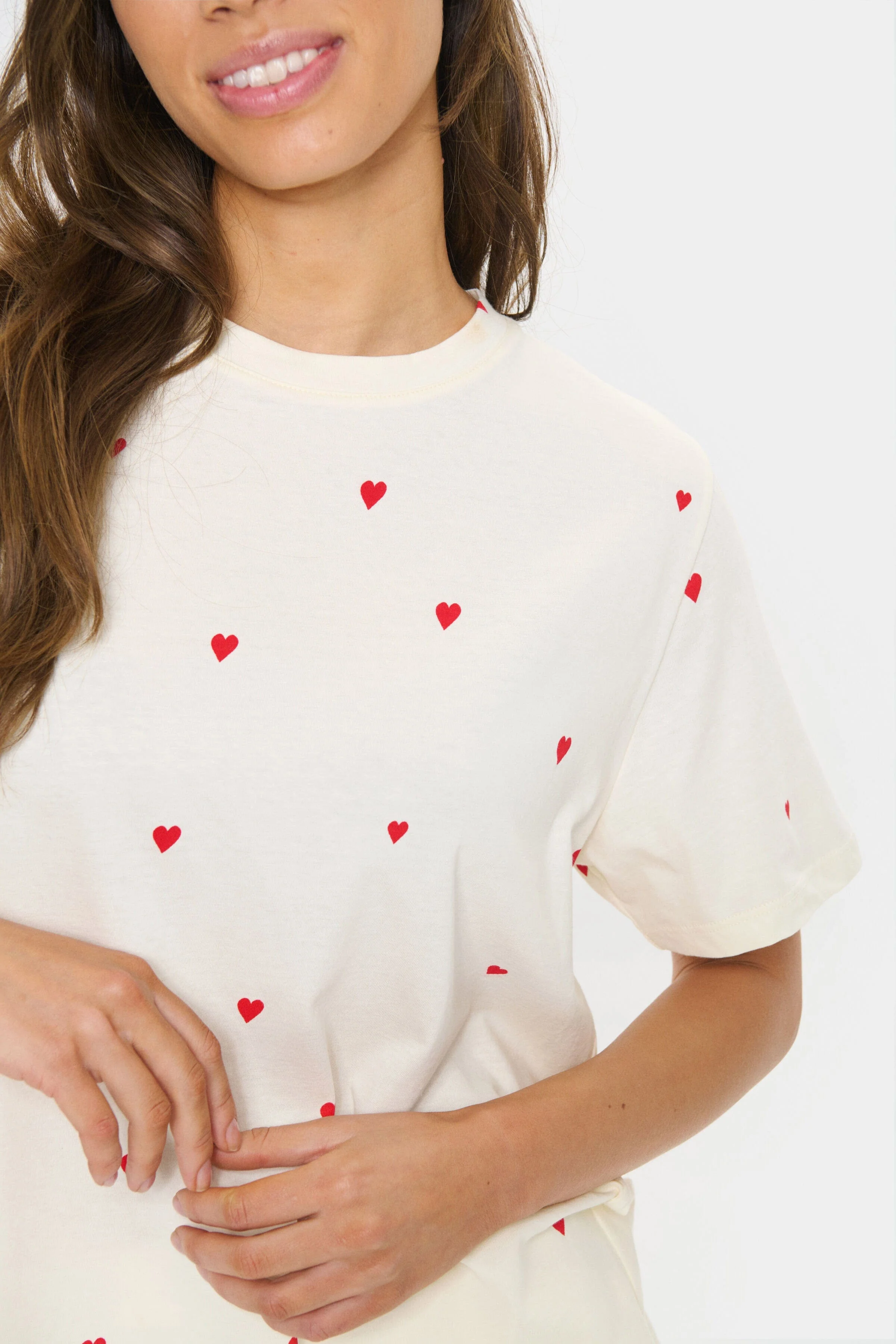 Dagni Printed T-Shirt - Ice Flame Hearts - Image 6