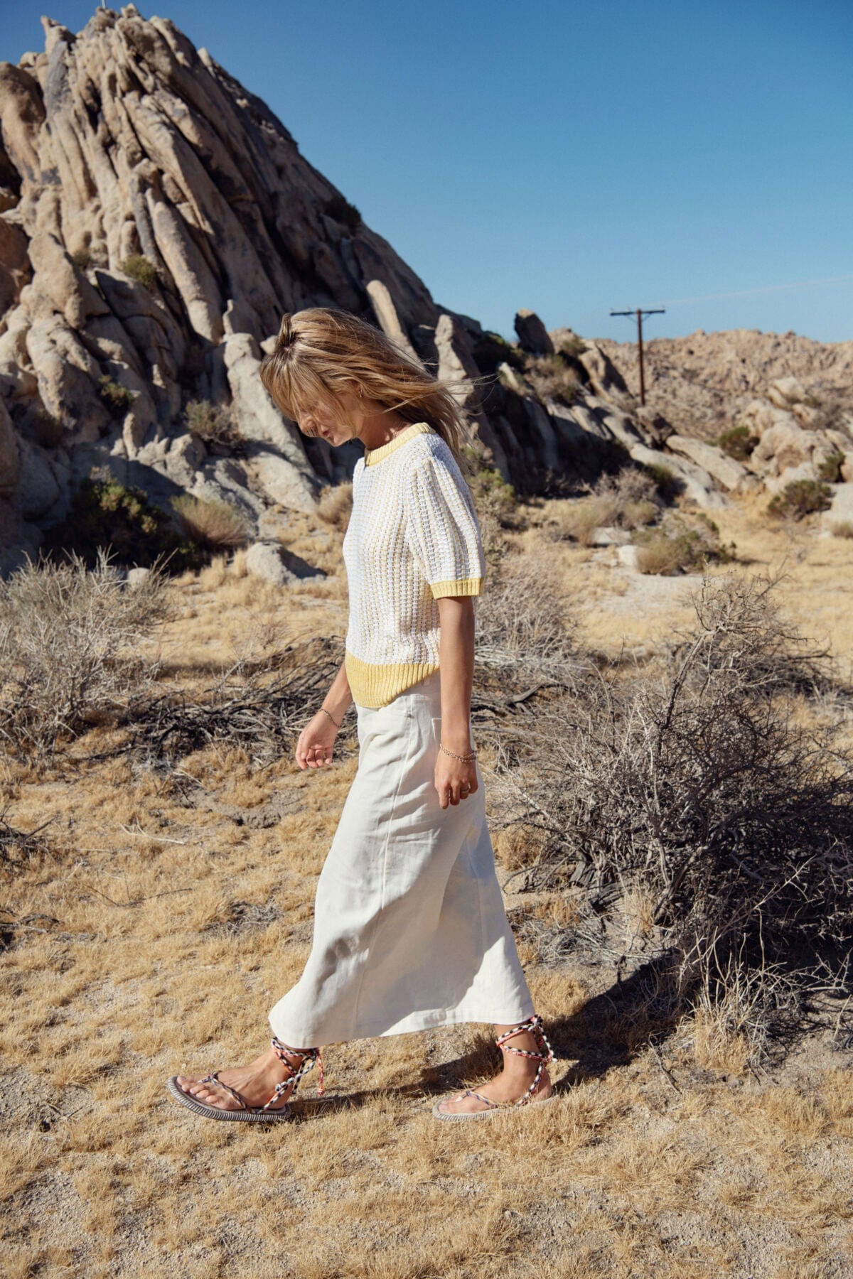 Diki Denim Midi Skirt - Ice - Image 6