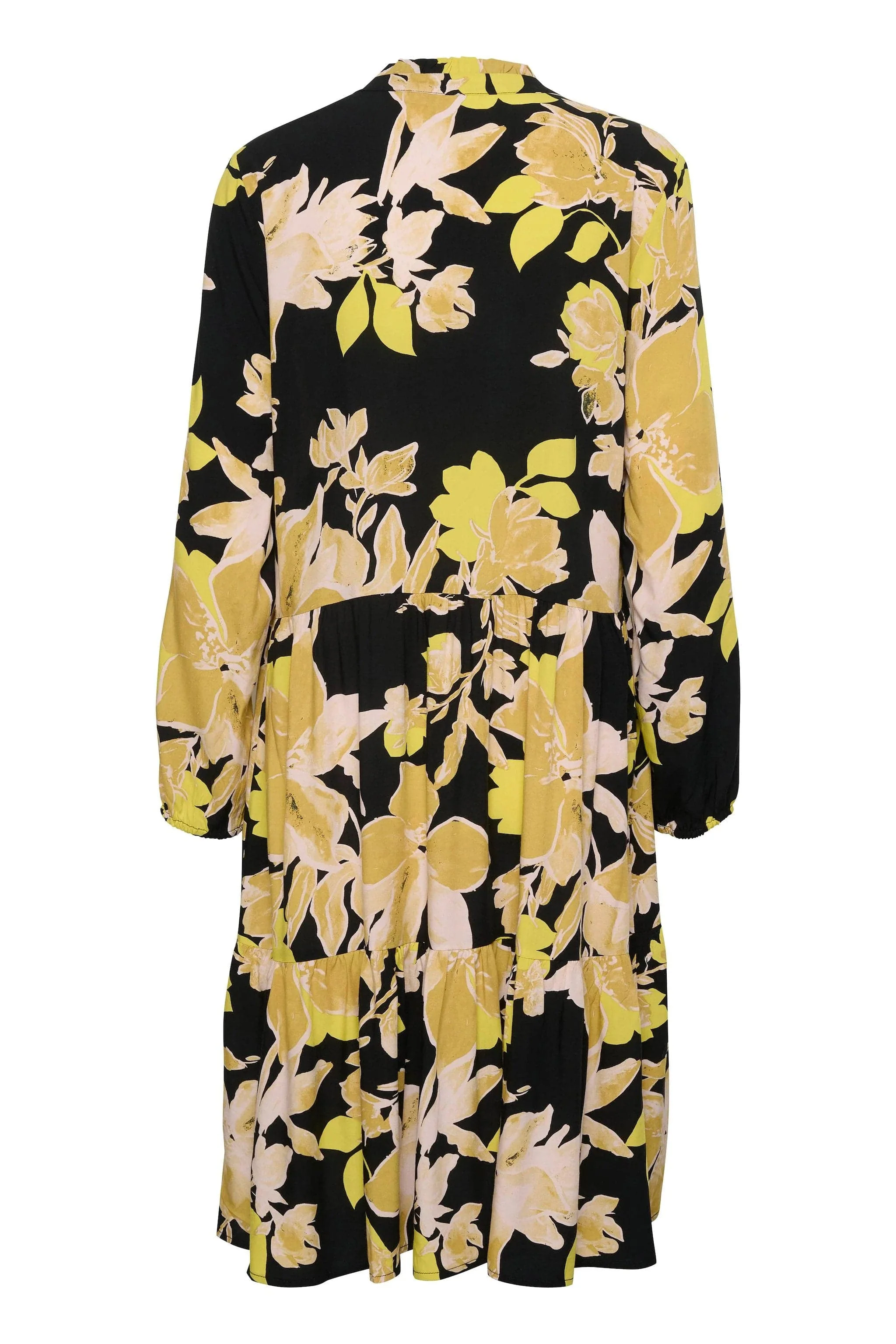 Eda Long Sleeve Printed Dress - Black Burnished Florals - Image 6