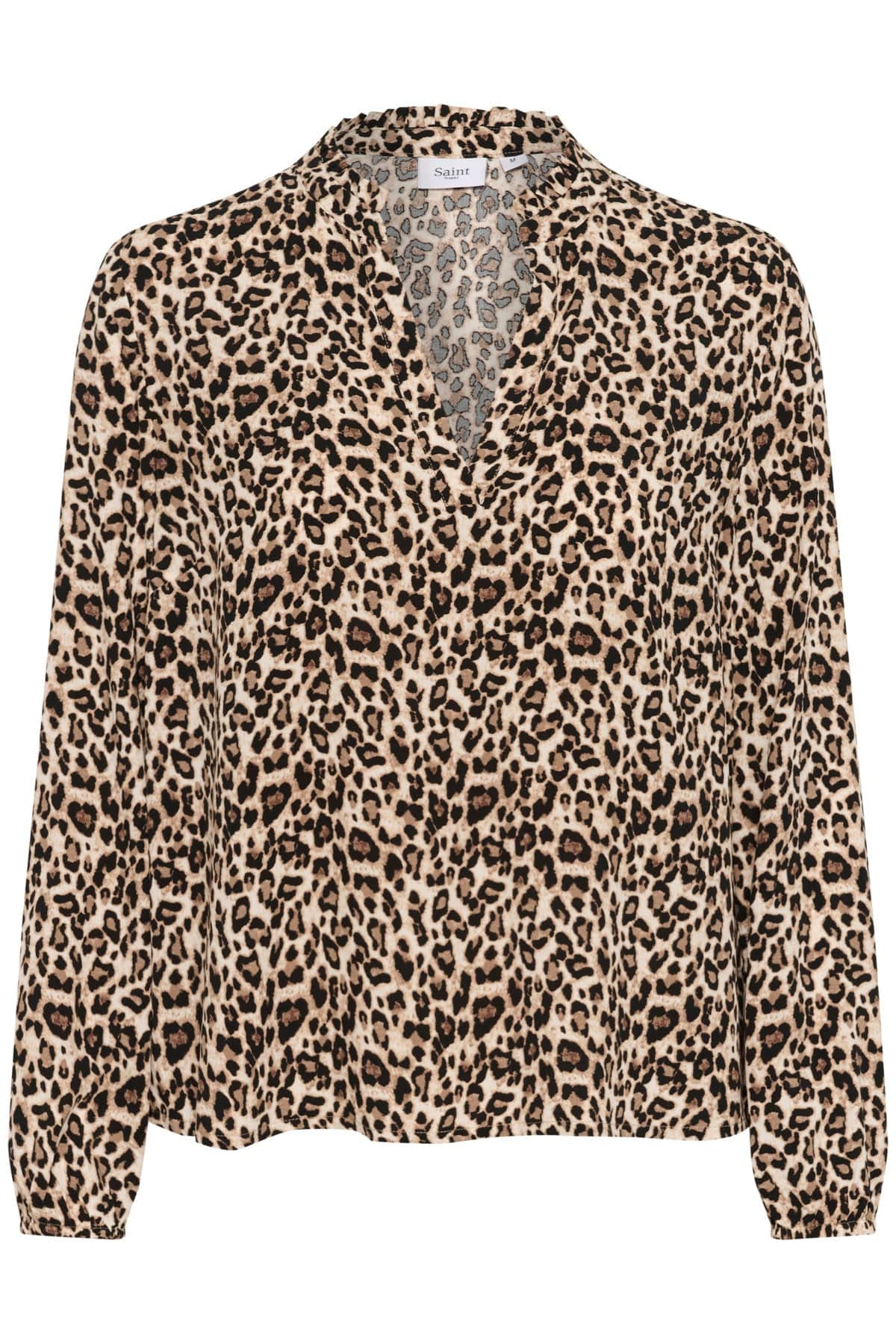 Eda Printed Blouse - Black Reg Leo