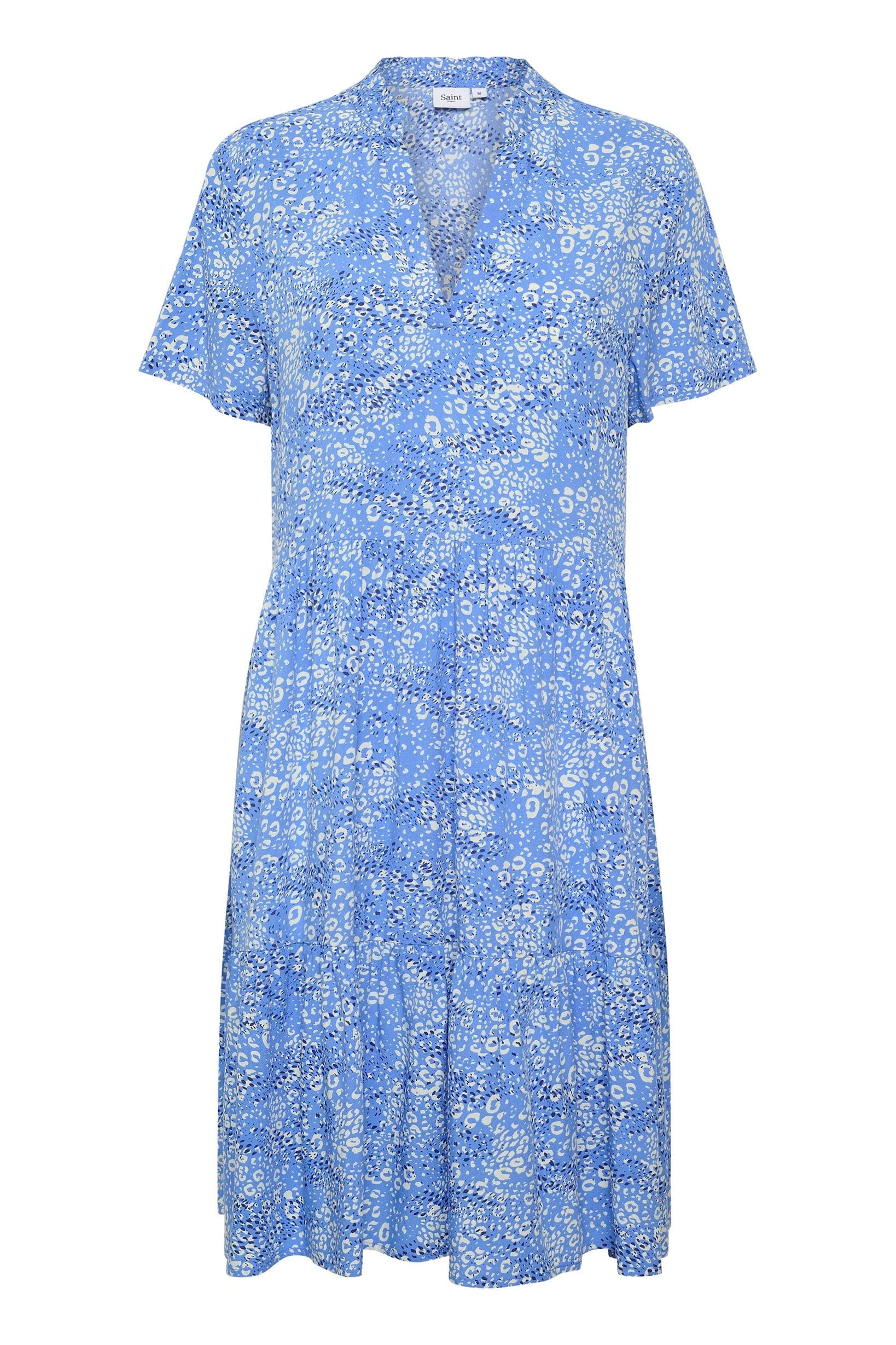 Eda Short Sleeve Dress - Ultramarine Leo