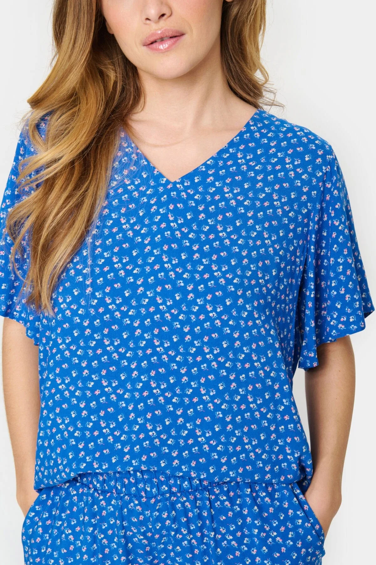 Edua Printed Top - Cosmos Soulful Mini - Image 2