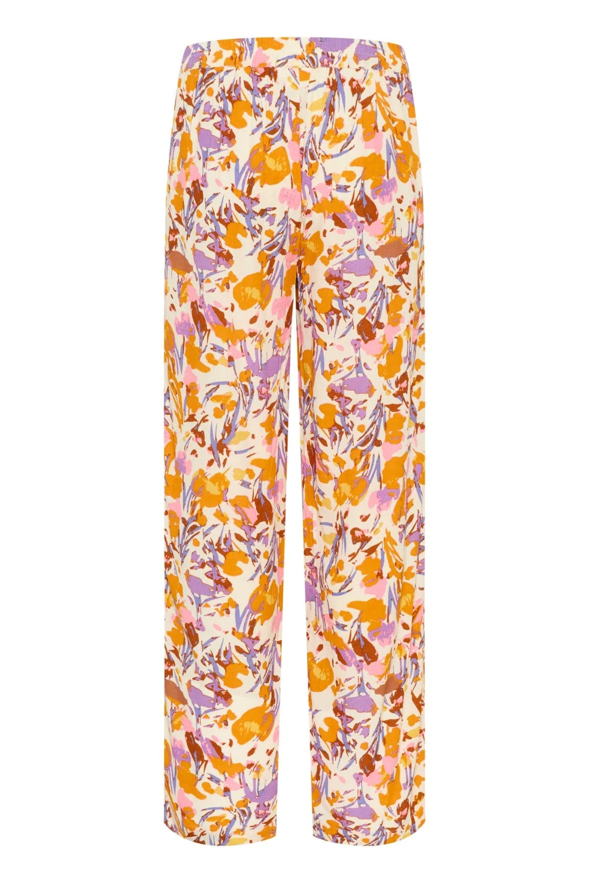 Eiko Elasticated Waist Trousers - Ice Flower Art - Image 6