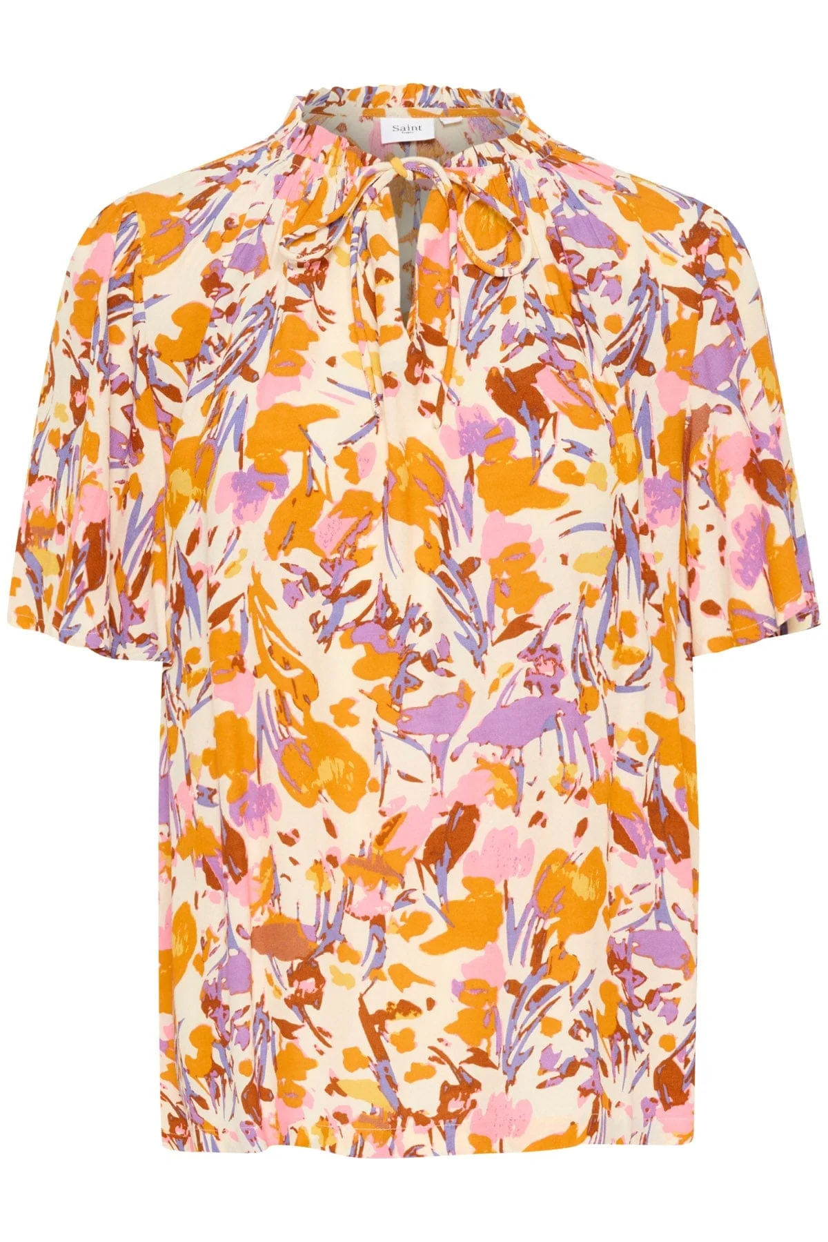 Eiko Short Sleeve Blouse - Ice Flower Art