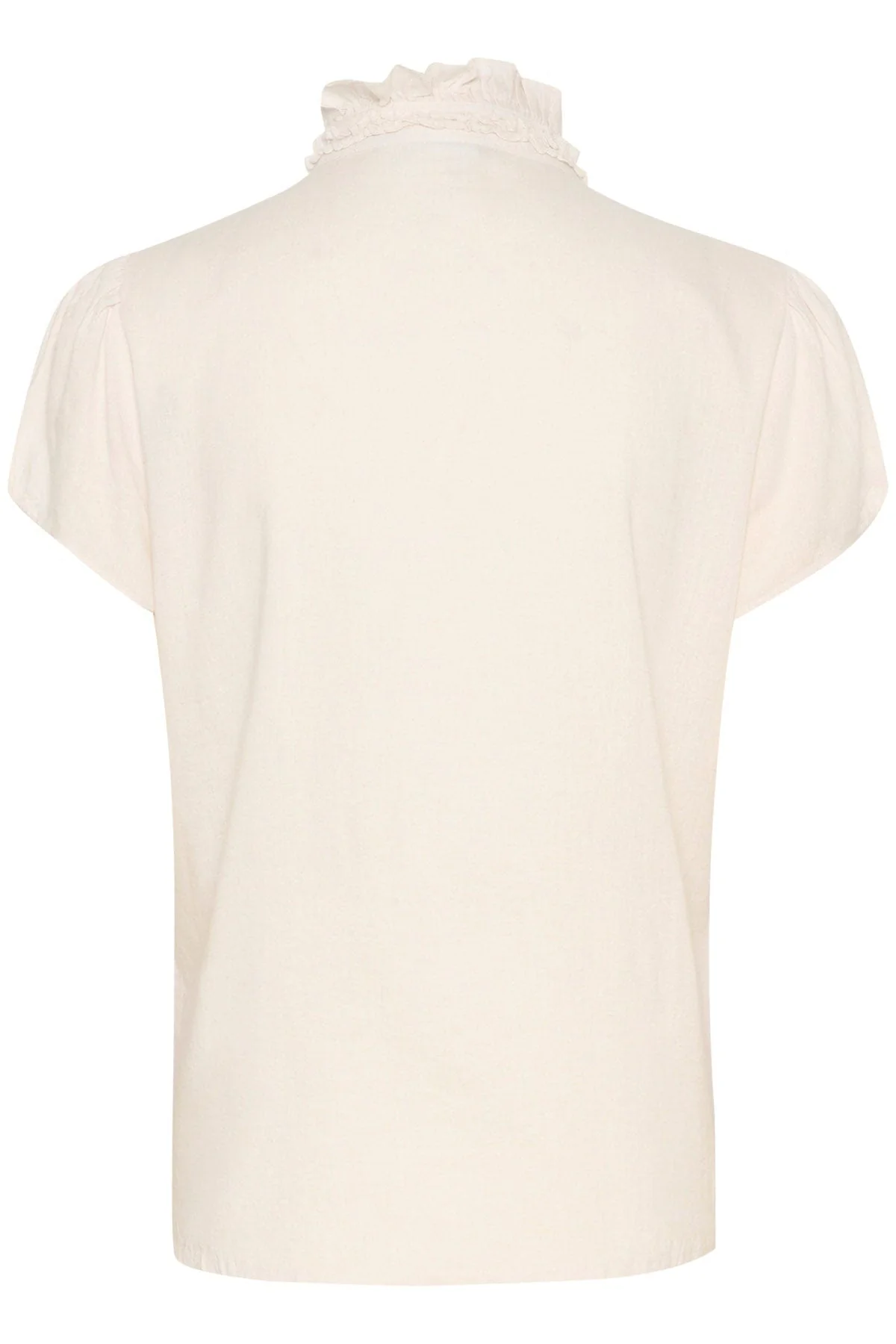 Elli Ruffle Detail Blouse - Ice - Image 4