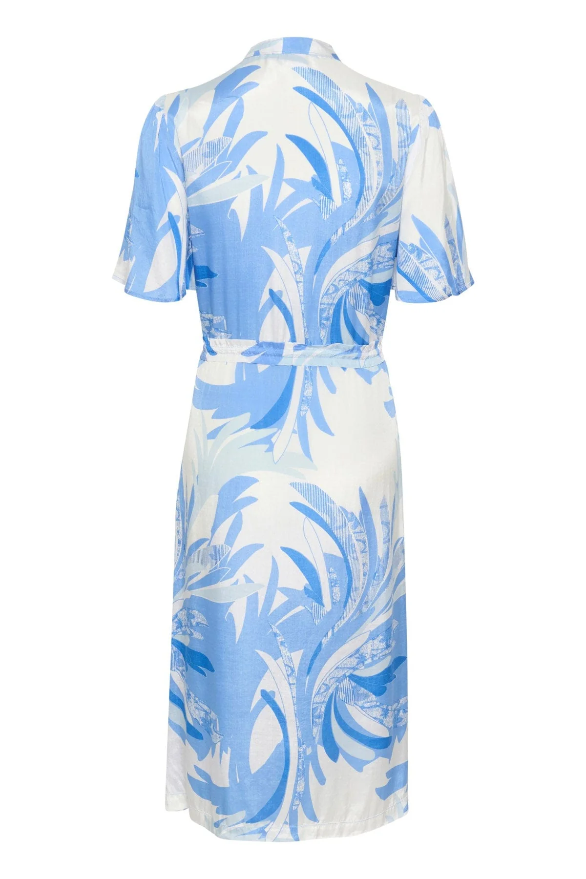 Evette Printed Midi Dress - Provence Summer Leaves - Image 6