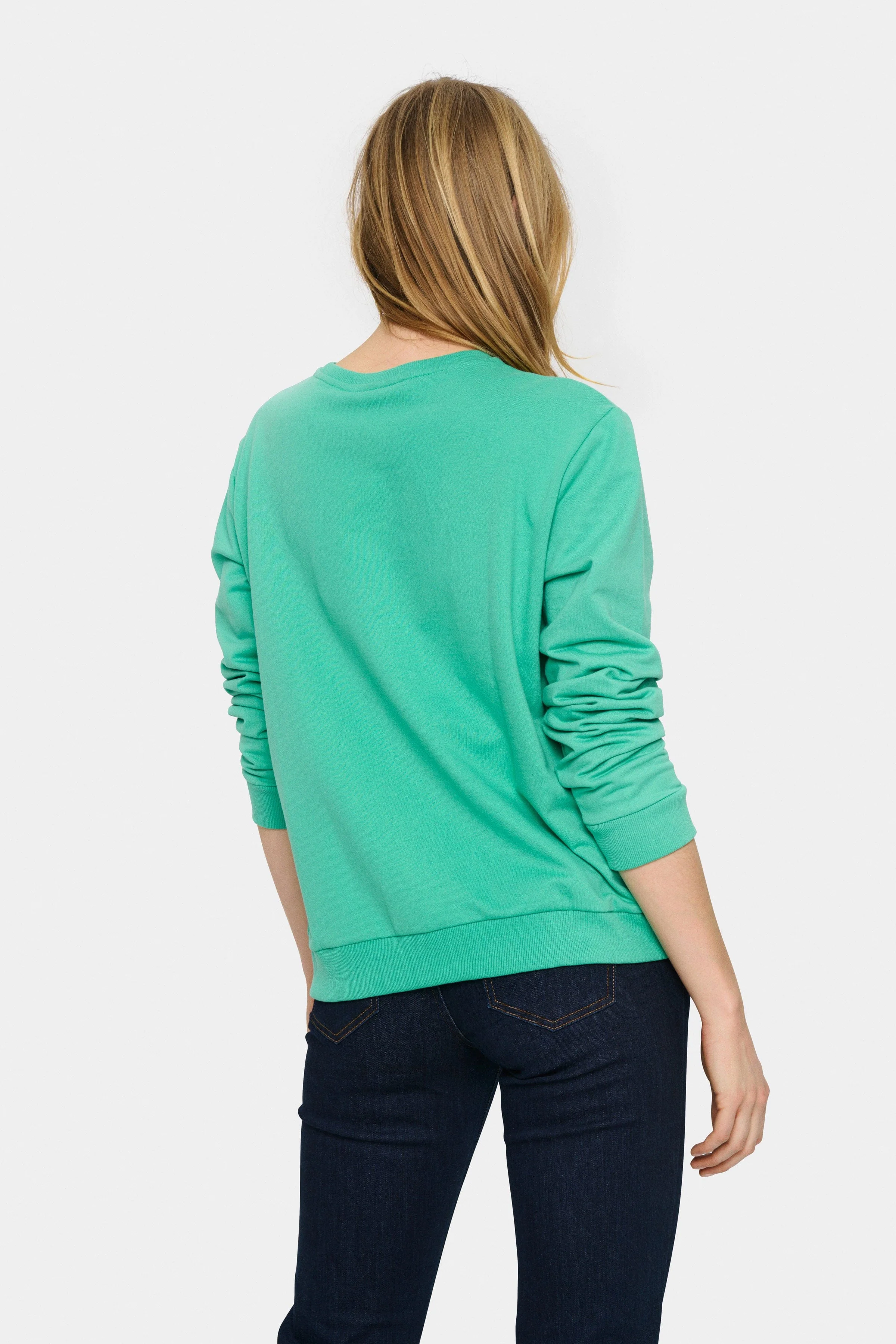 Fanile Embroidered Detail Sweatshirt - Gumdrop Green - Image 4