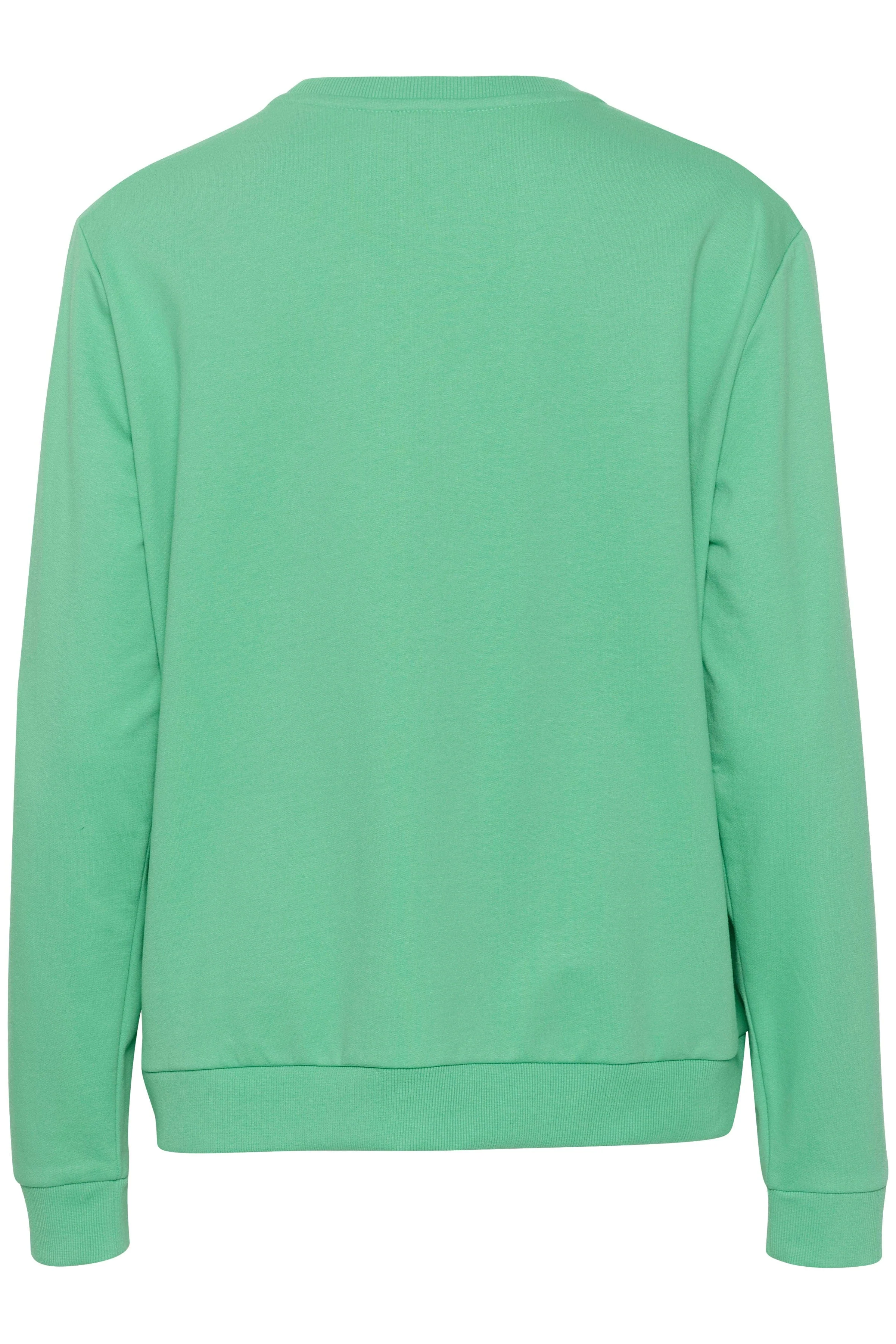 Fanile Embroidered Detail Sweatshirt - Gumdrop Green - Image 6