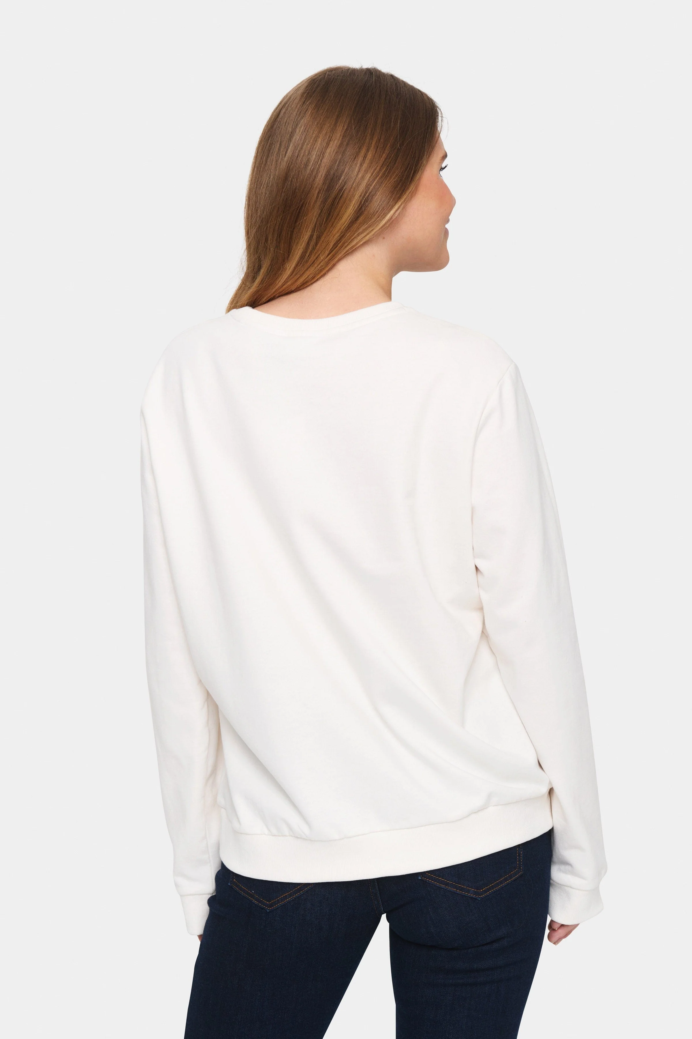 Fanile Embroidered Detail Sweatshirt - Ice - Image 4