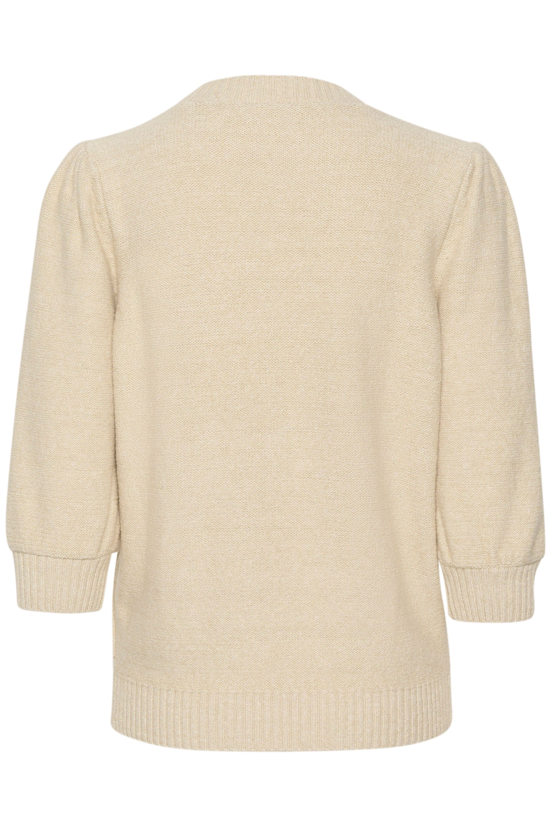 Felli Half Sleeve Knit Jumper - Creme - Image 6