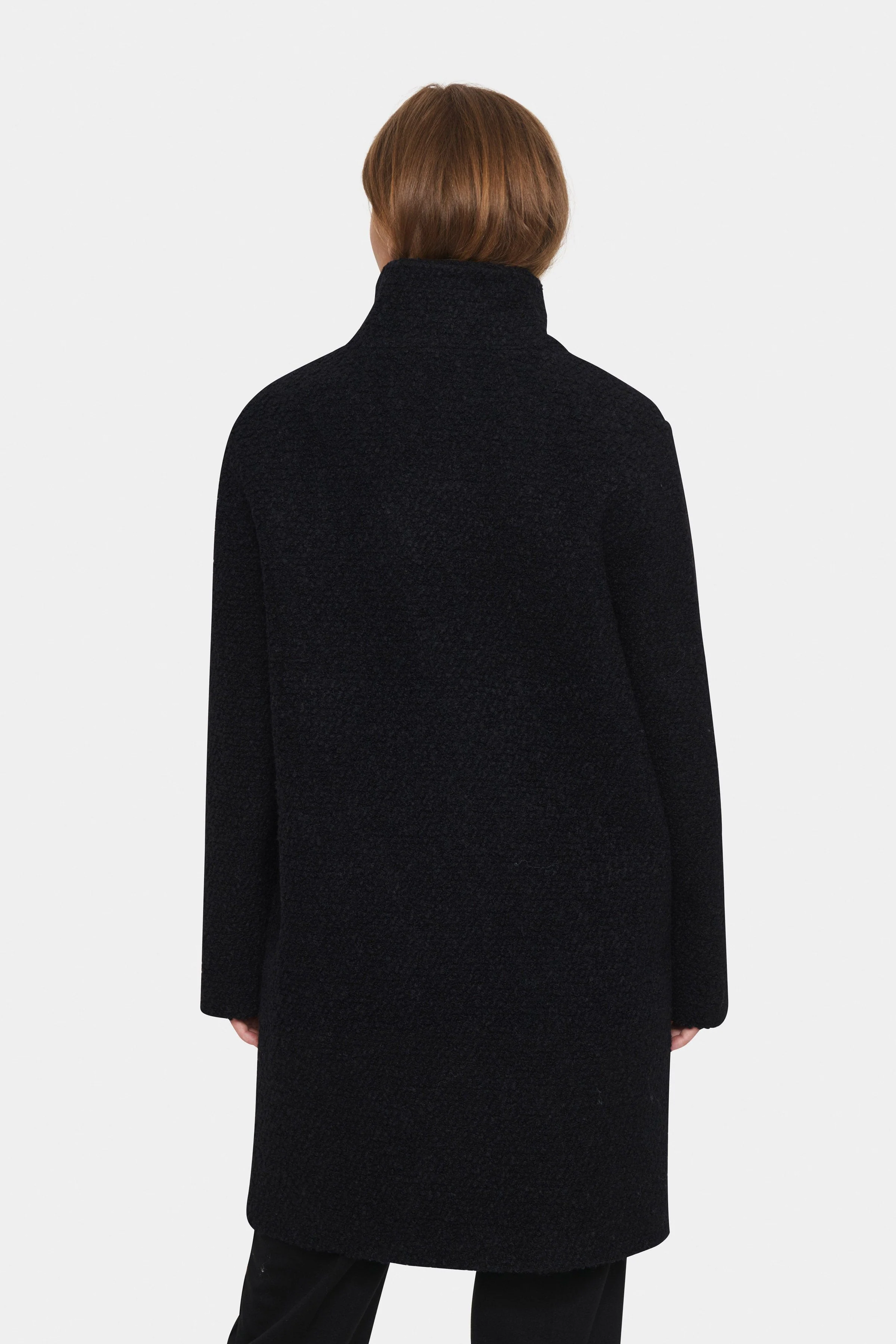 Ferddy Wool Blend Coat - Black - Image 5