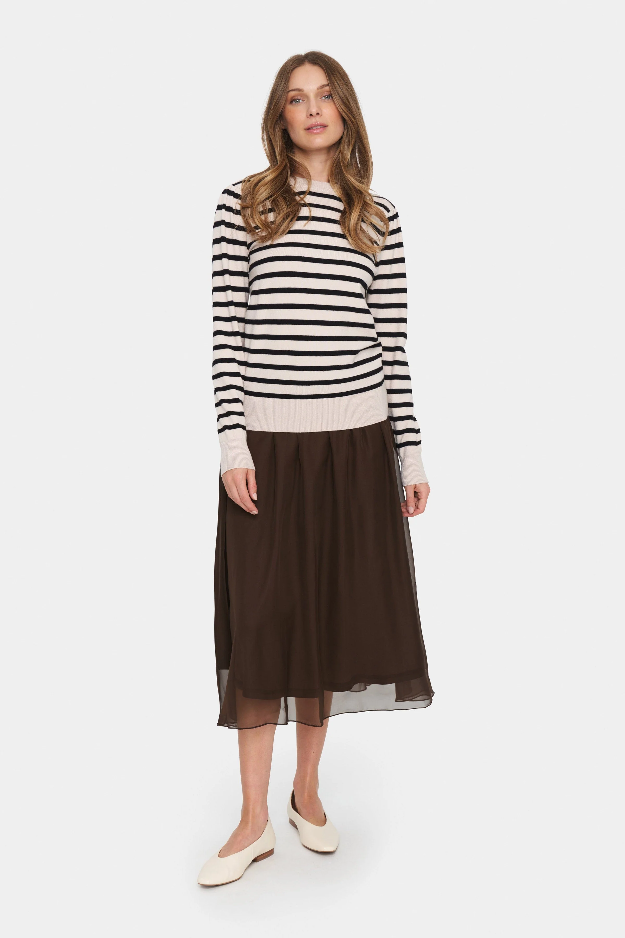 Fikam Stripe Long Sleeve Jumper - Black - Image 5