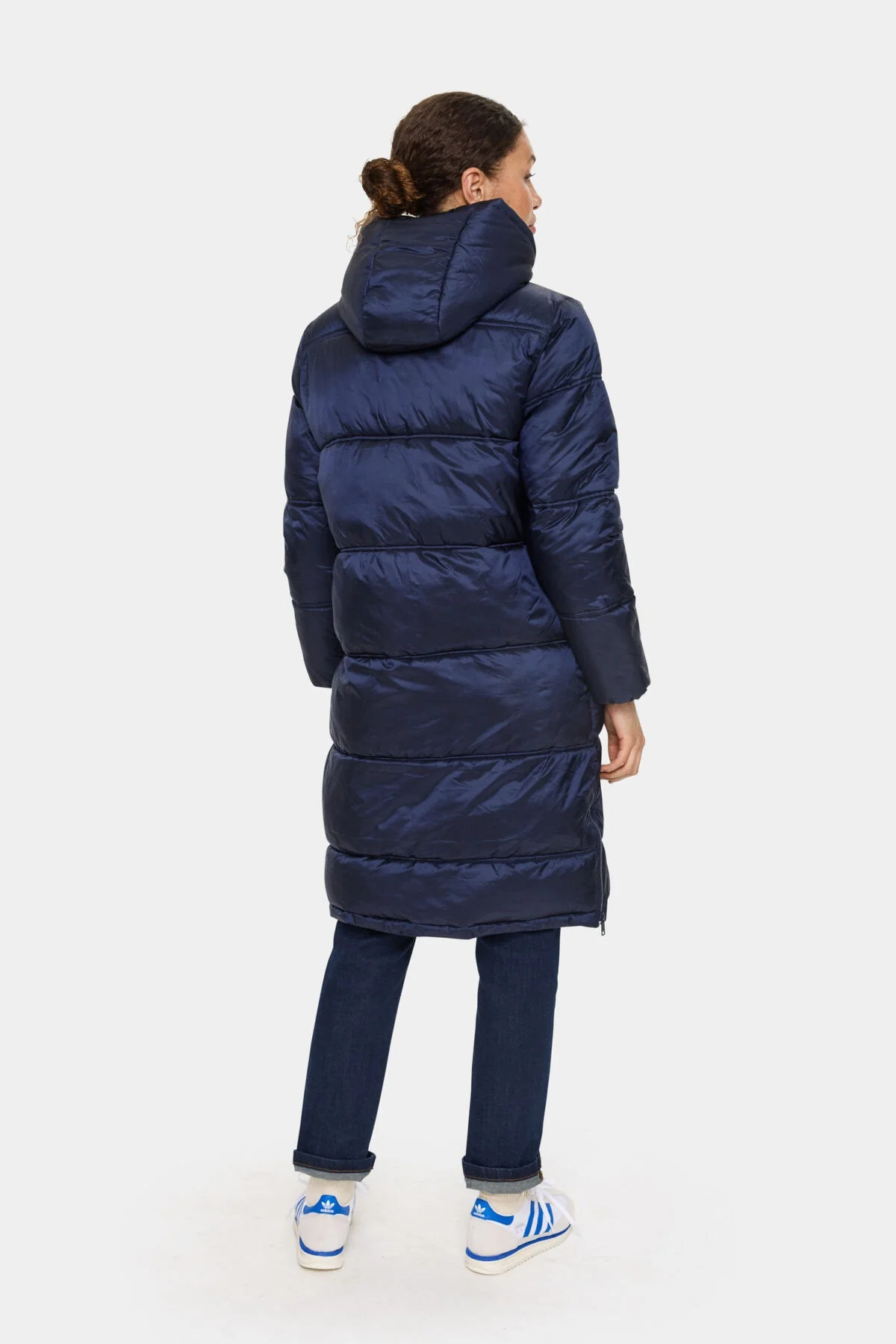 Frances Longline Puffer Coat - Night Sky - Image 3