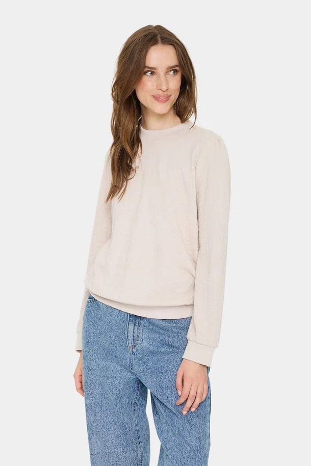 Gandy Self Patterned Sweatshirt - Gray Morn - Image 2