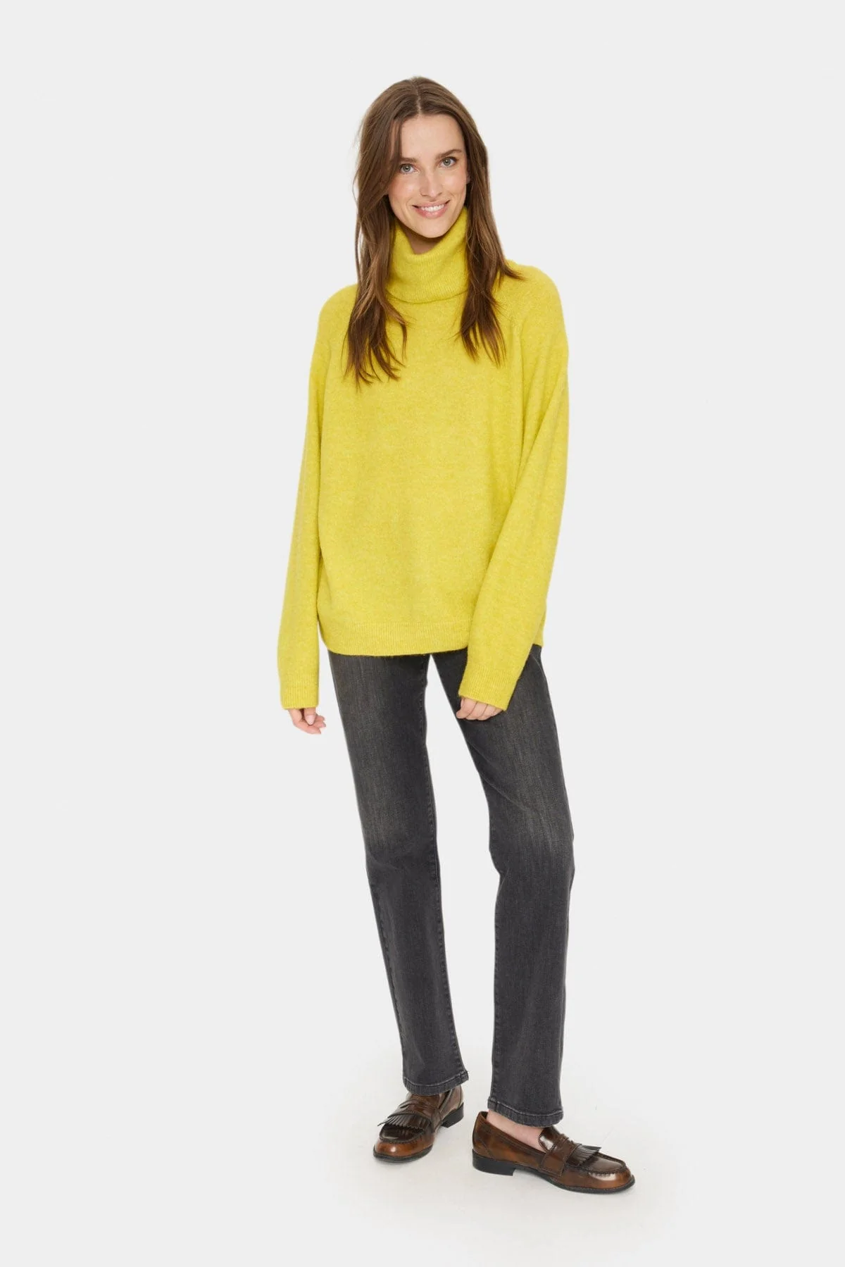 Garbie Rollneck Jumper - Celery - Image 4