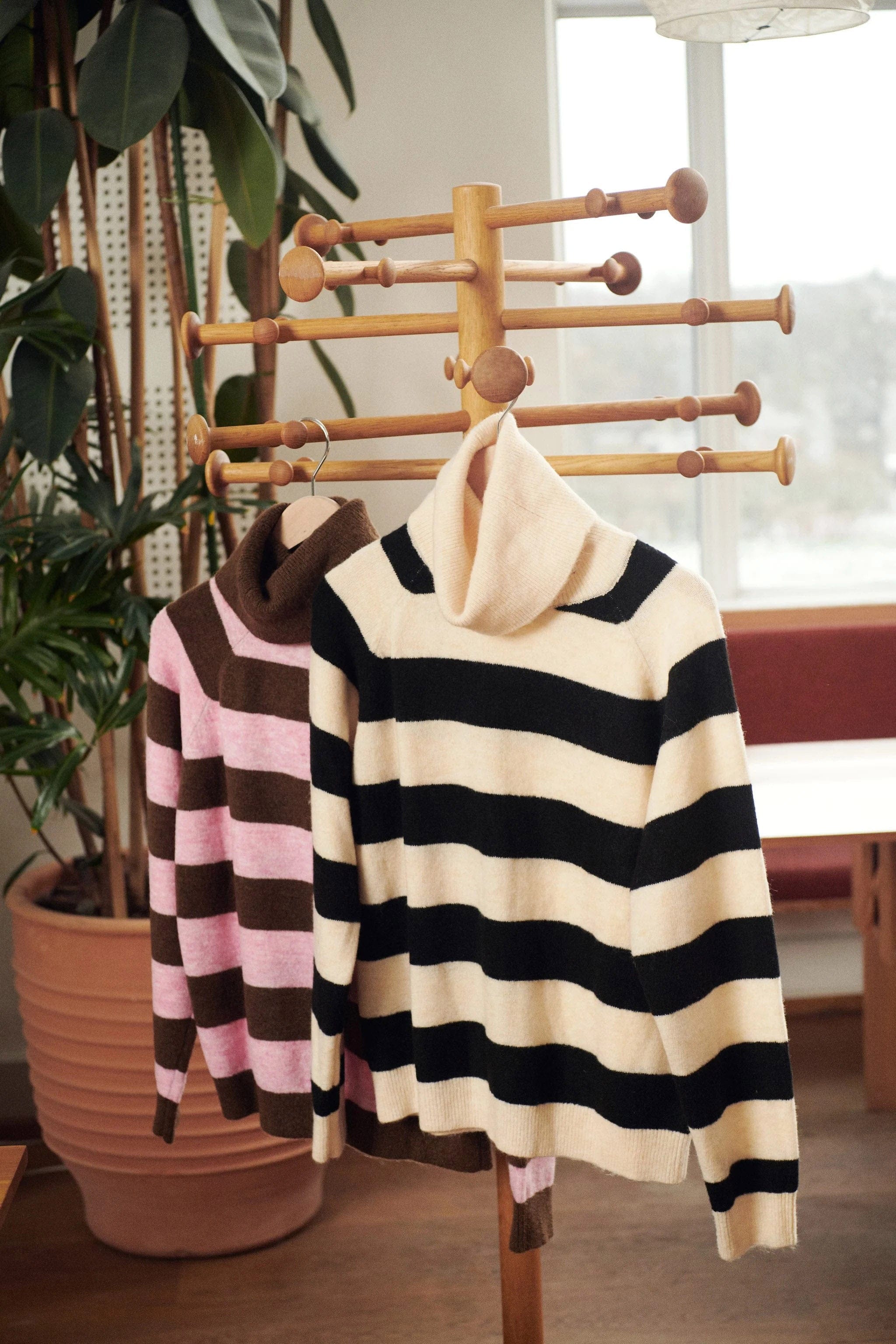 Garbie Rollneck Jumper - Ice Black Stripe - Image 6