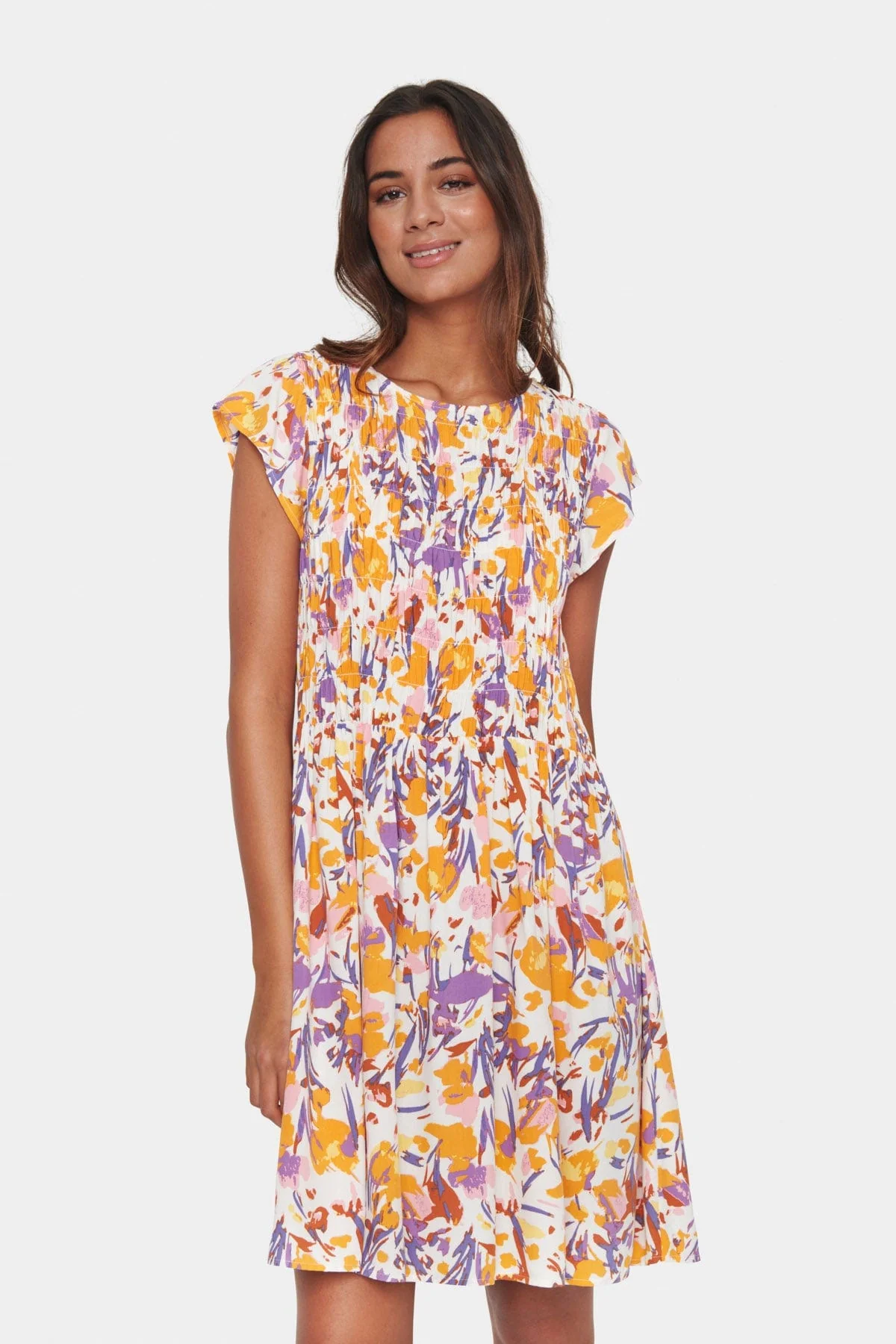 Gisla Mini Dress - Ice Flower Art - Image 4
