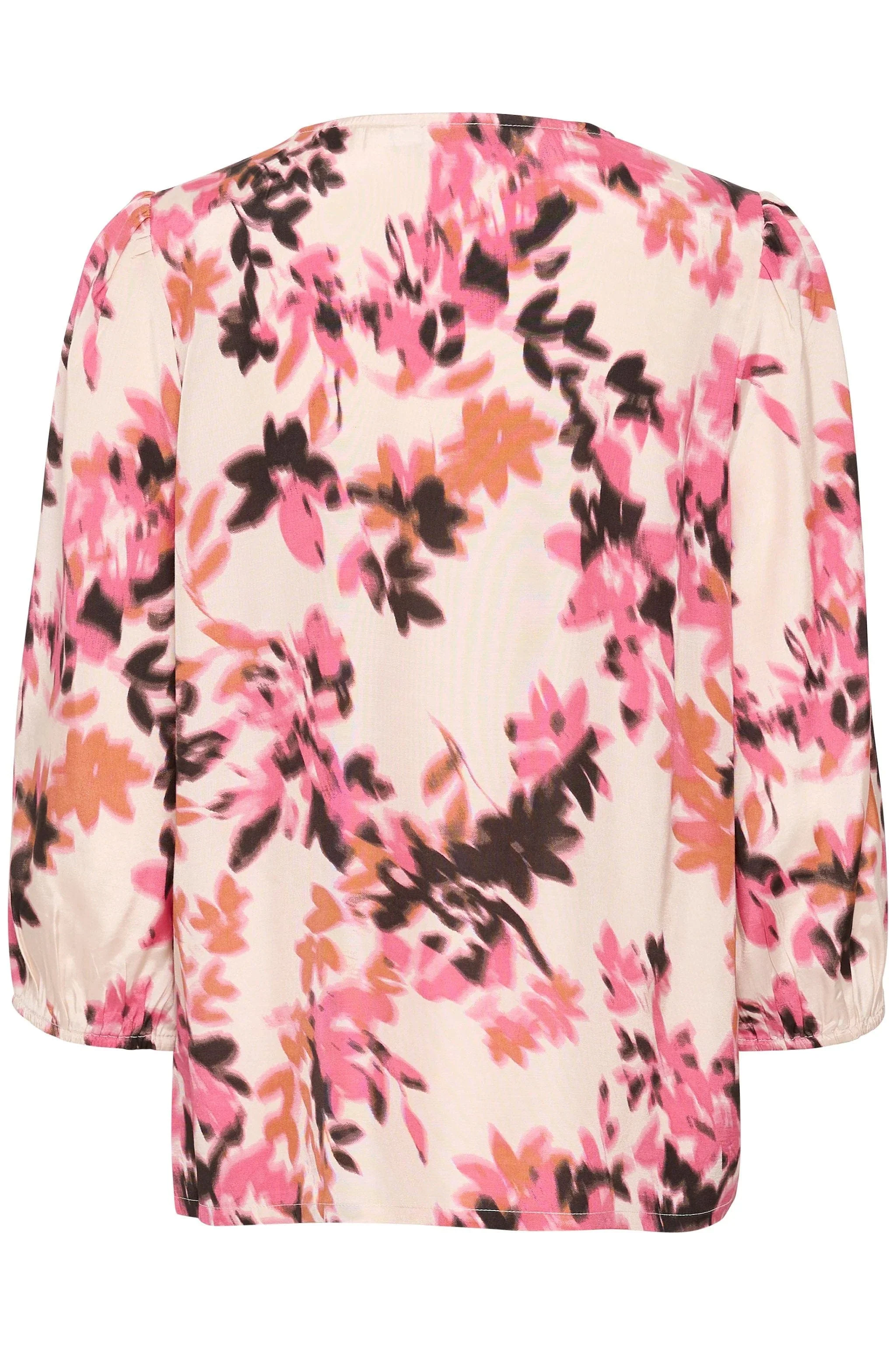 Gracy Printed Blouse - Gray Chateau Blooms - Image 6