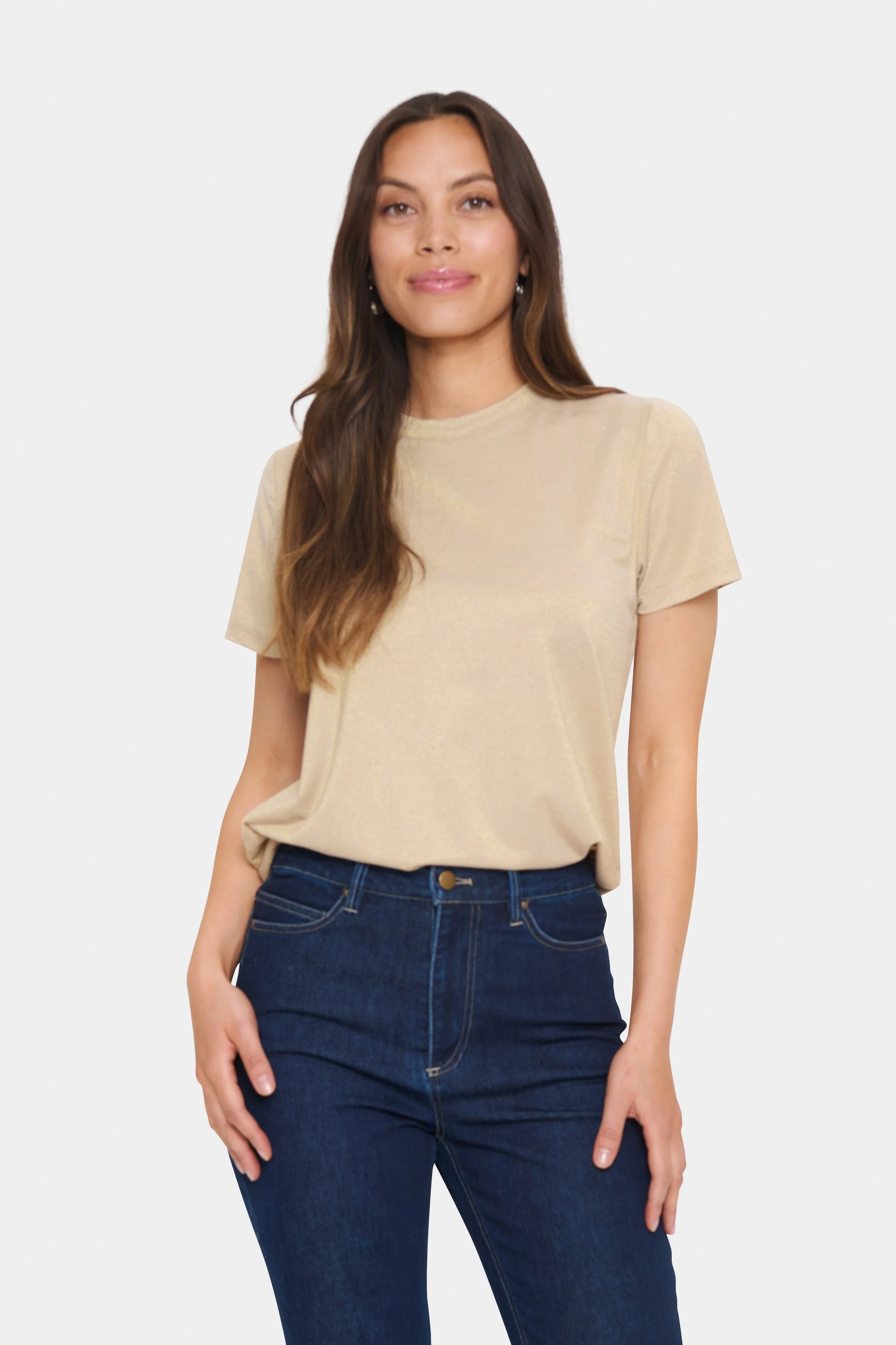 Haga Lurex T-Shirt - Kelp - Image 2