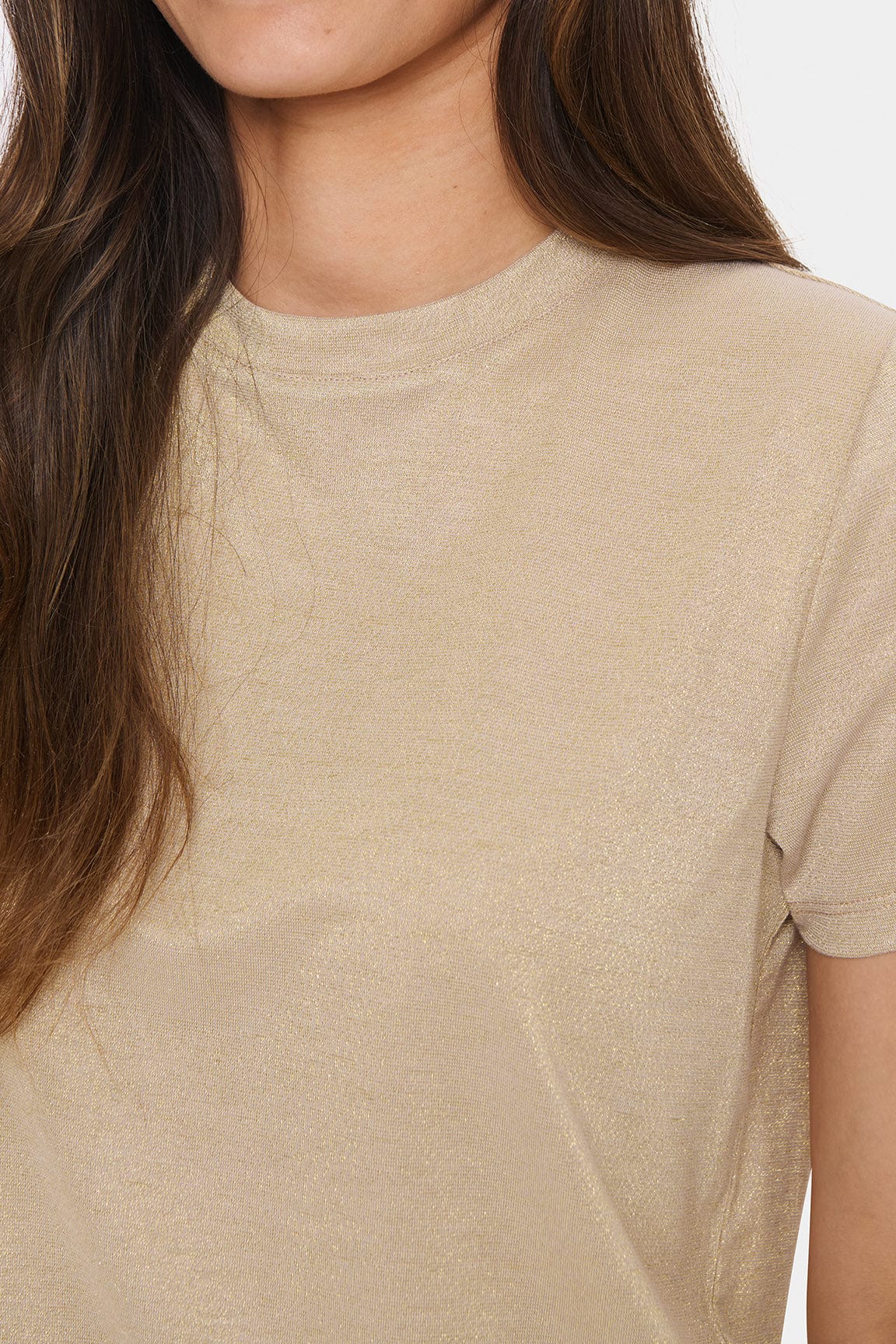 Haga Lurex T-Shirt - Kelp - Image 3