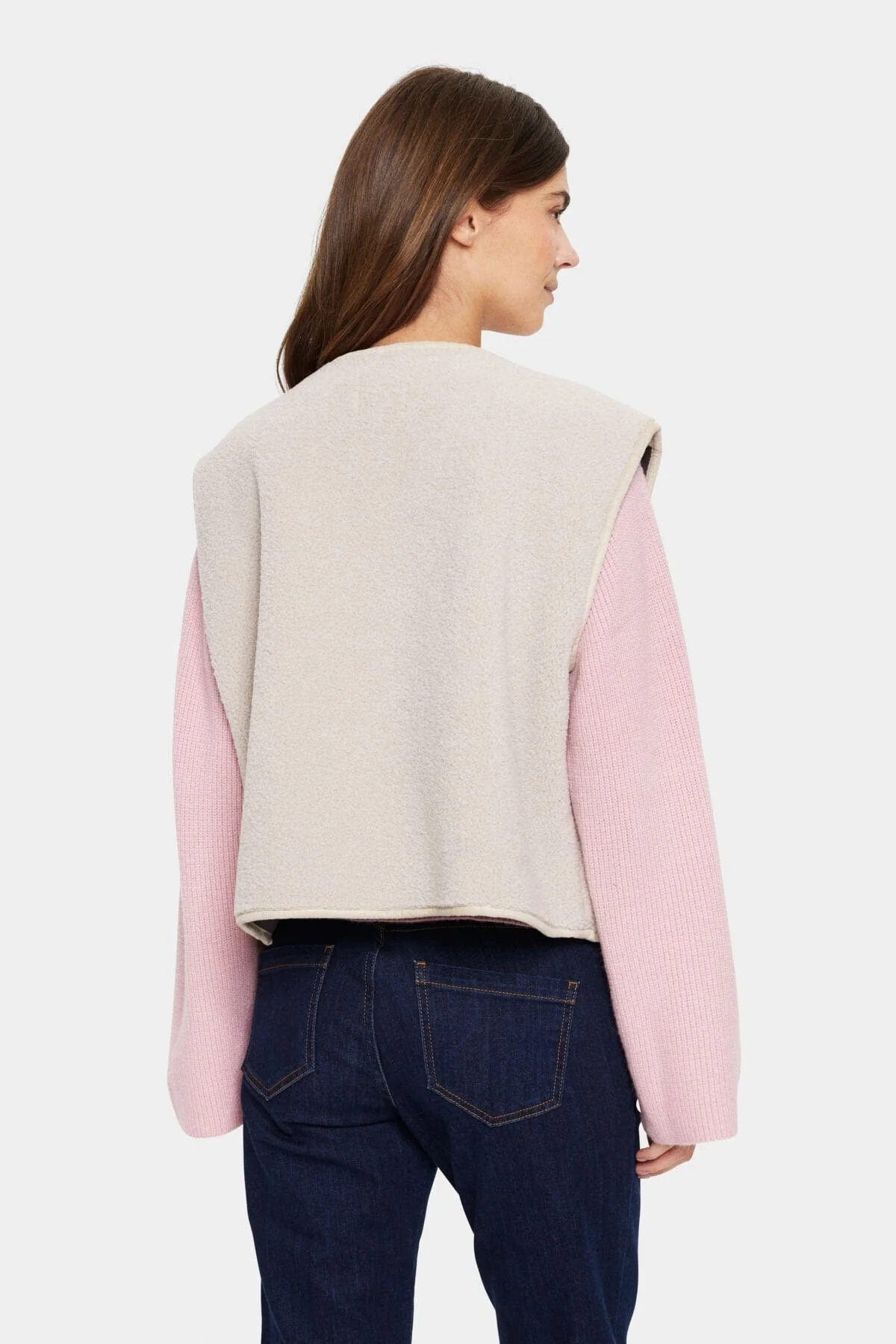 Icaria Teddy Gilet - Creme - Image 3