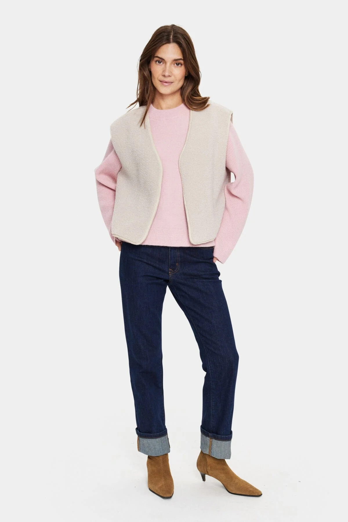 Icaria Teddy Gilet - Creme - Image 5