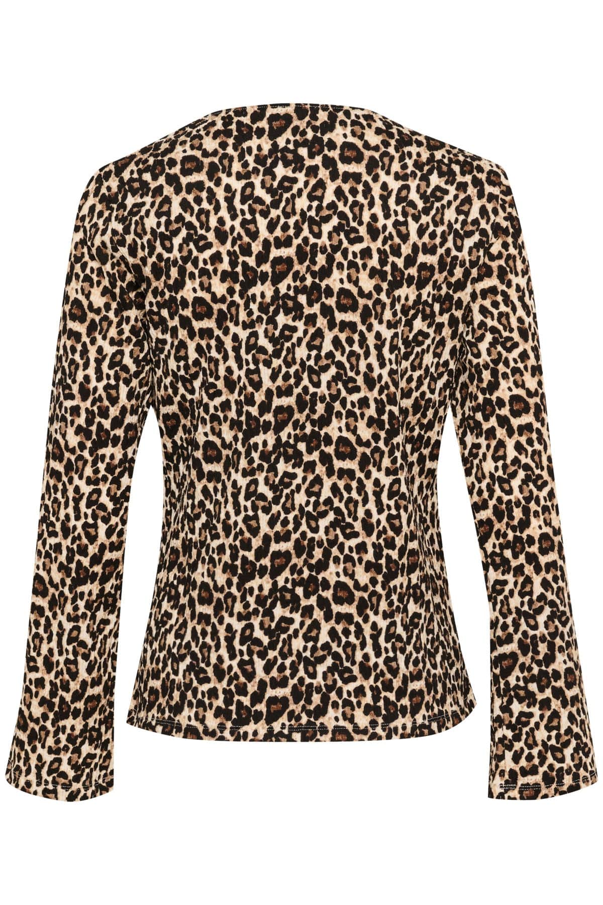 Ilyssa Flared Sleeve Top - Black Reg Leo - Image 6