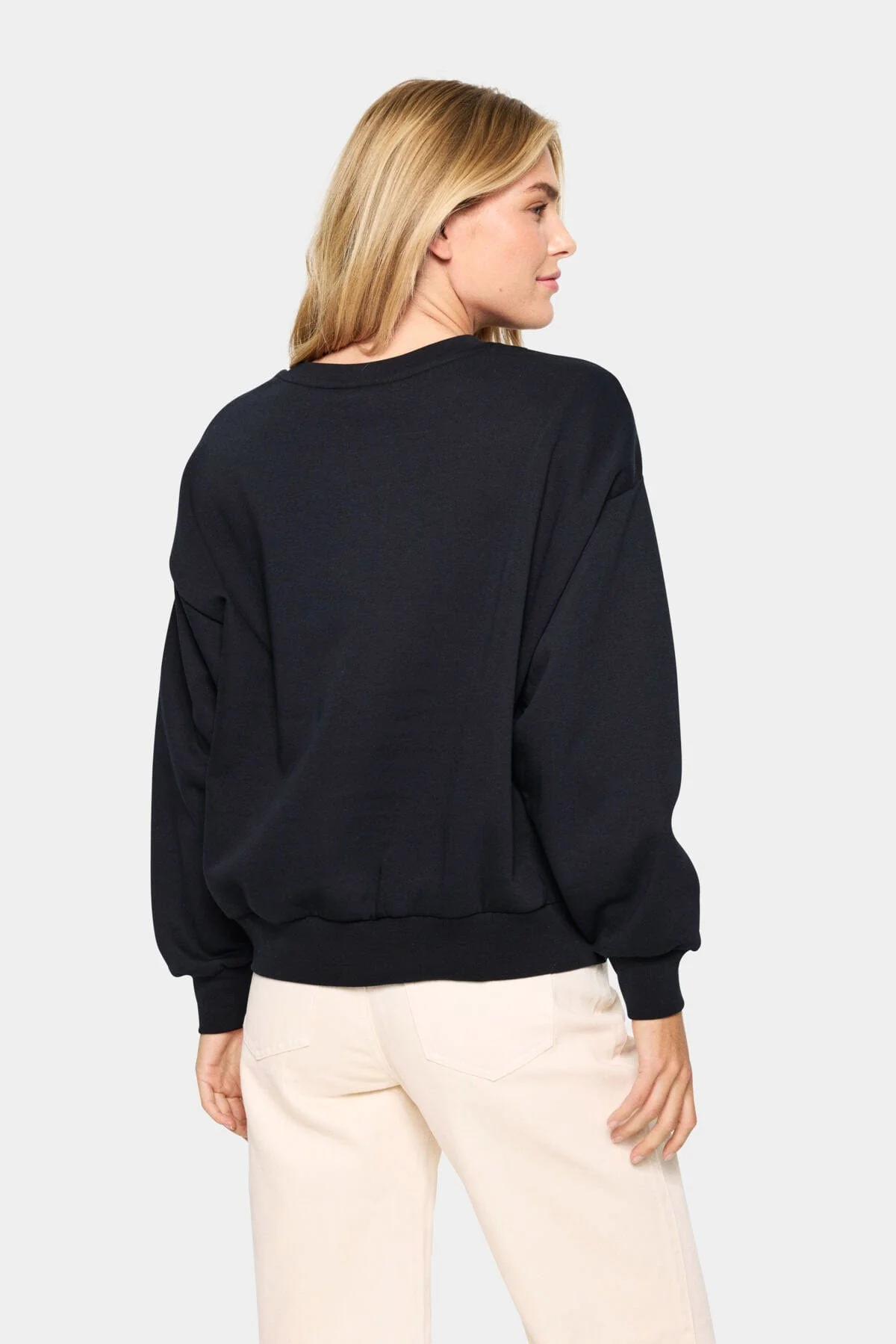 Inez Slogan Sweatshirt - Black - Image 3