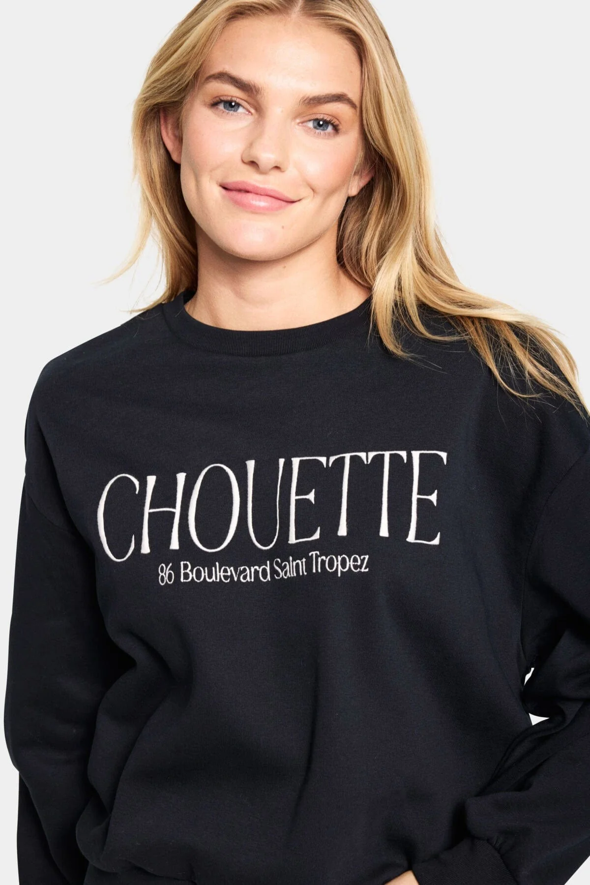 Inez Slogan Sweatshirt - Black - Image 4
