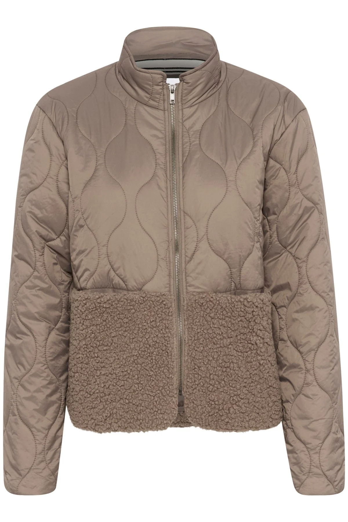 Isodora Quilted Teddy Jacket - Cinder