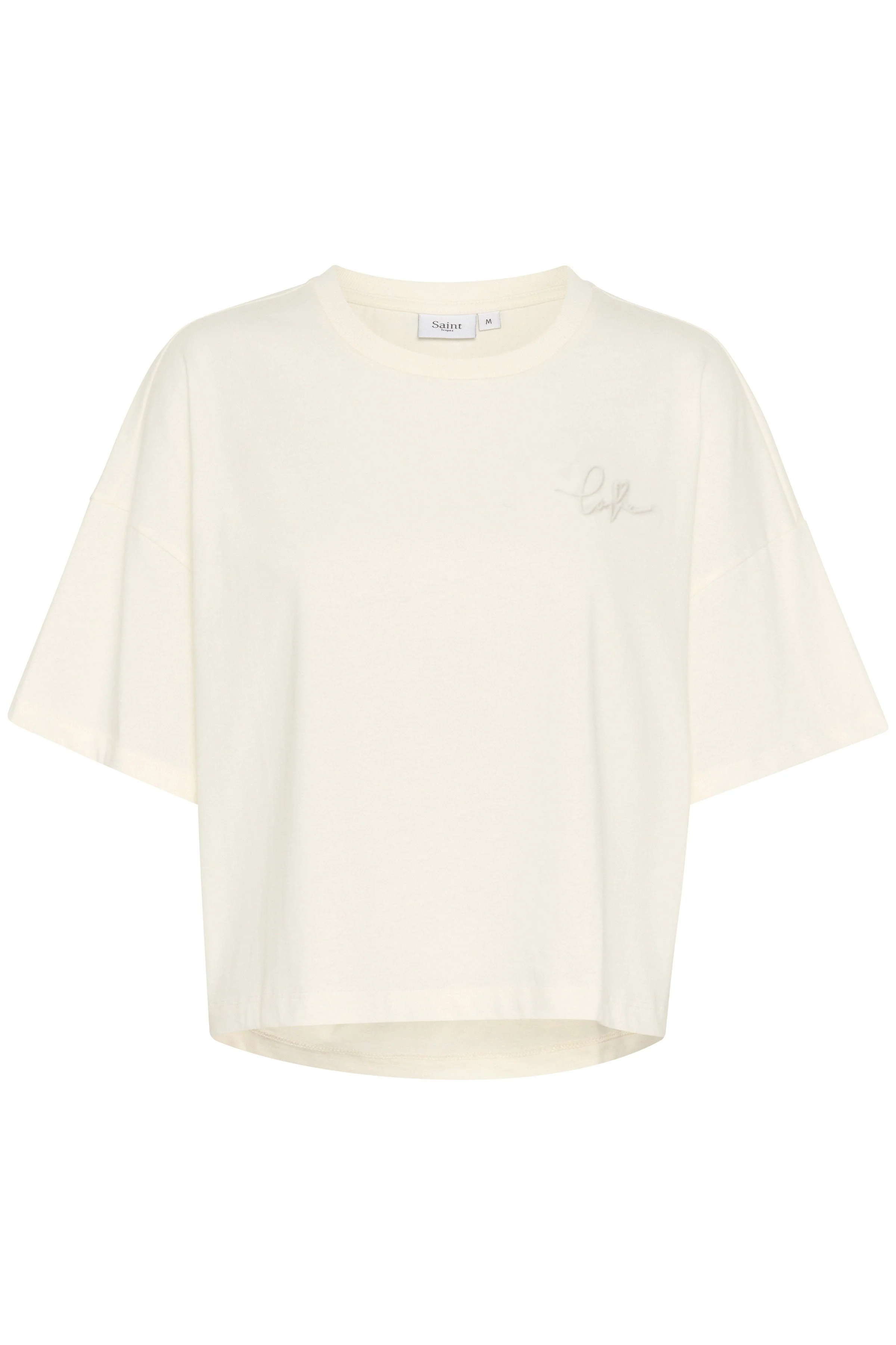 Jalinu 'Love' Slogan T-Shirt - Ice